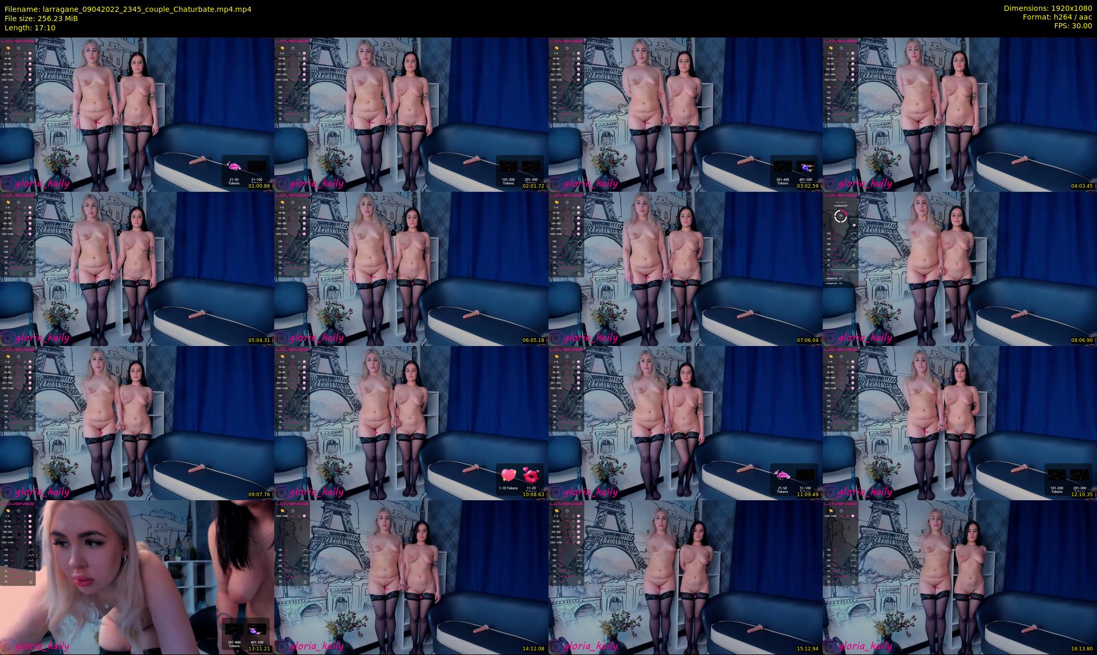 larragane — 18 minute Chaturbate couple cam show recording, 1080p, Apr 9, 2022
