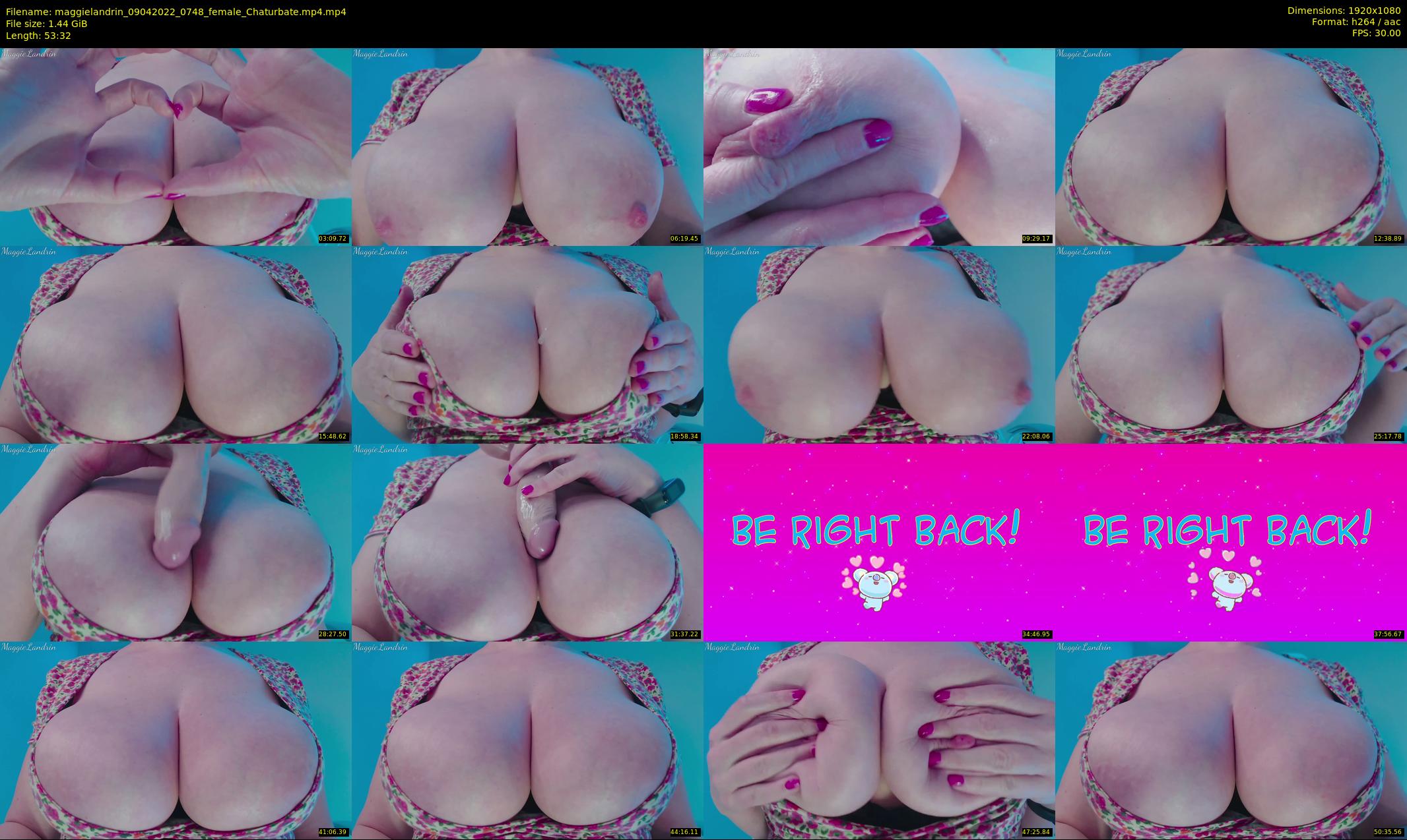 maggielandrin — 54 minute Chaturbate female cam show recording, 1080p, Apr 9, 2022