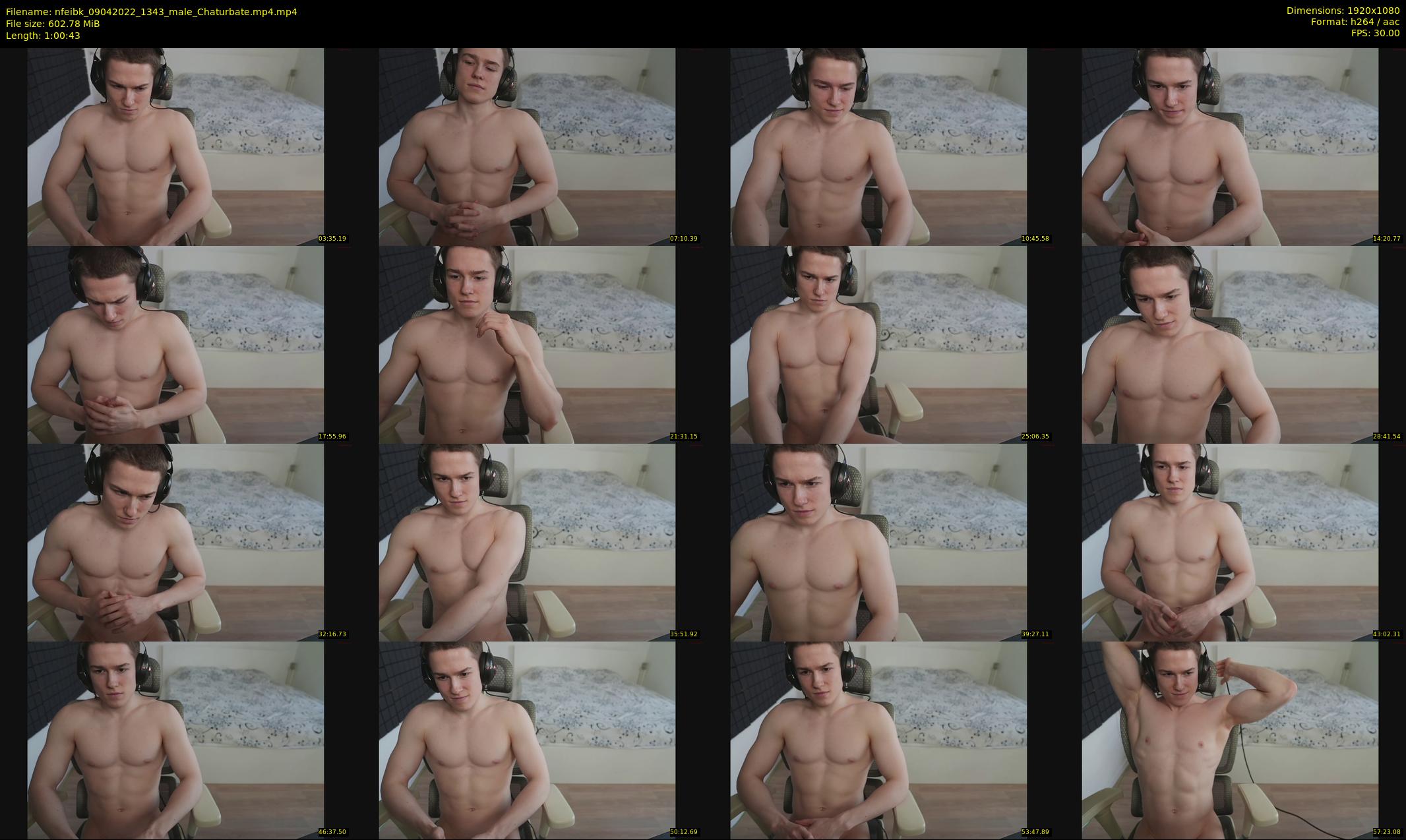 nfeibk — 61 minute Chaturbate male cam show recording, 1080p, Apr 9, 2022