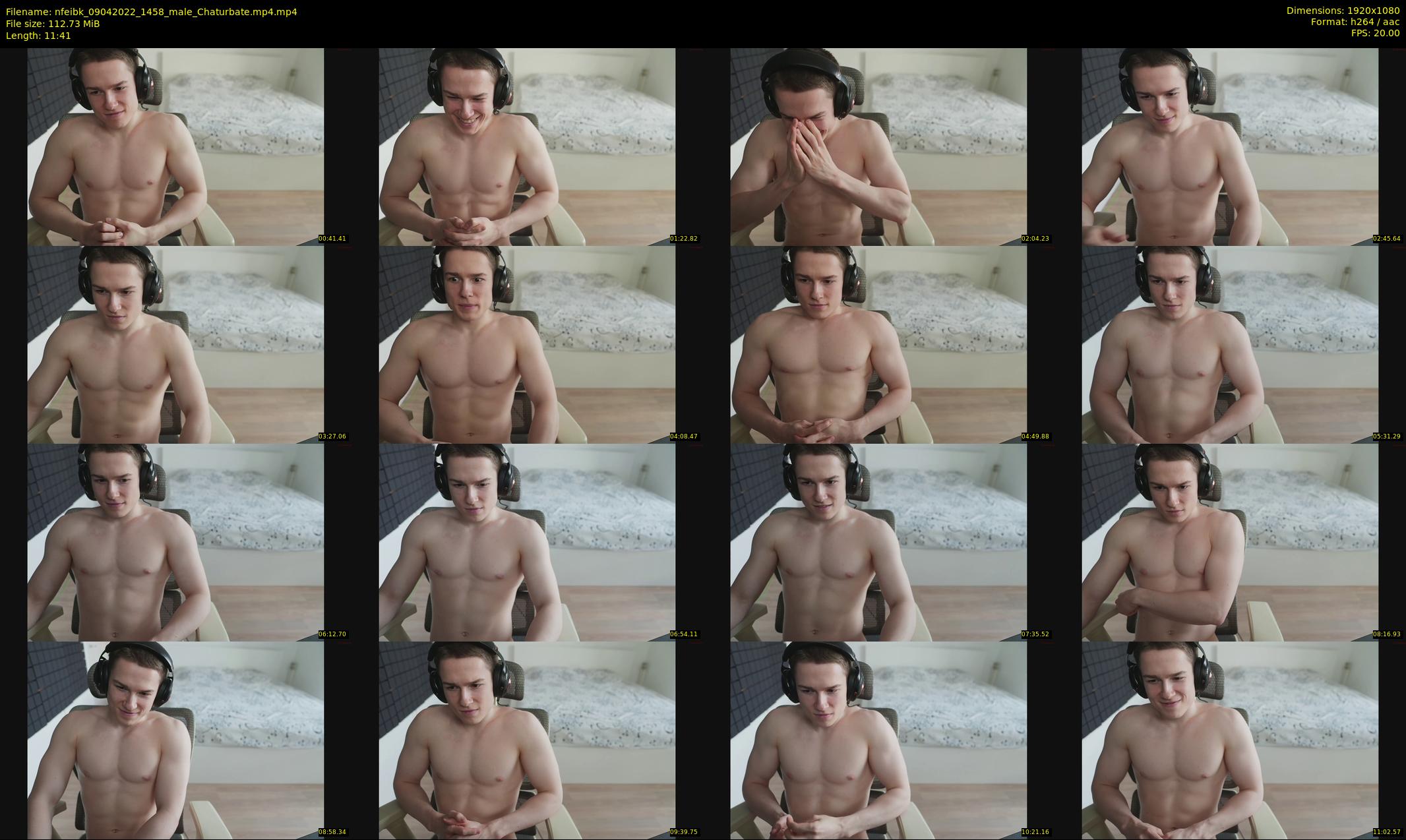 nfeibk — 12 minute Chaturbate male cam show recording, 1080p, Apr 9, 2022