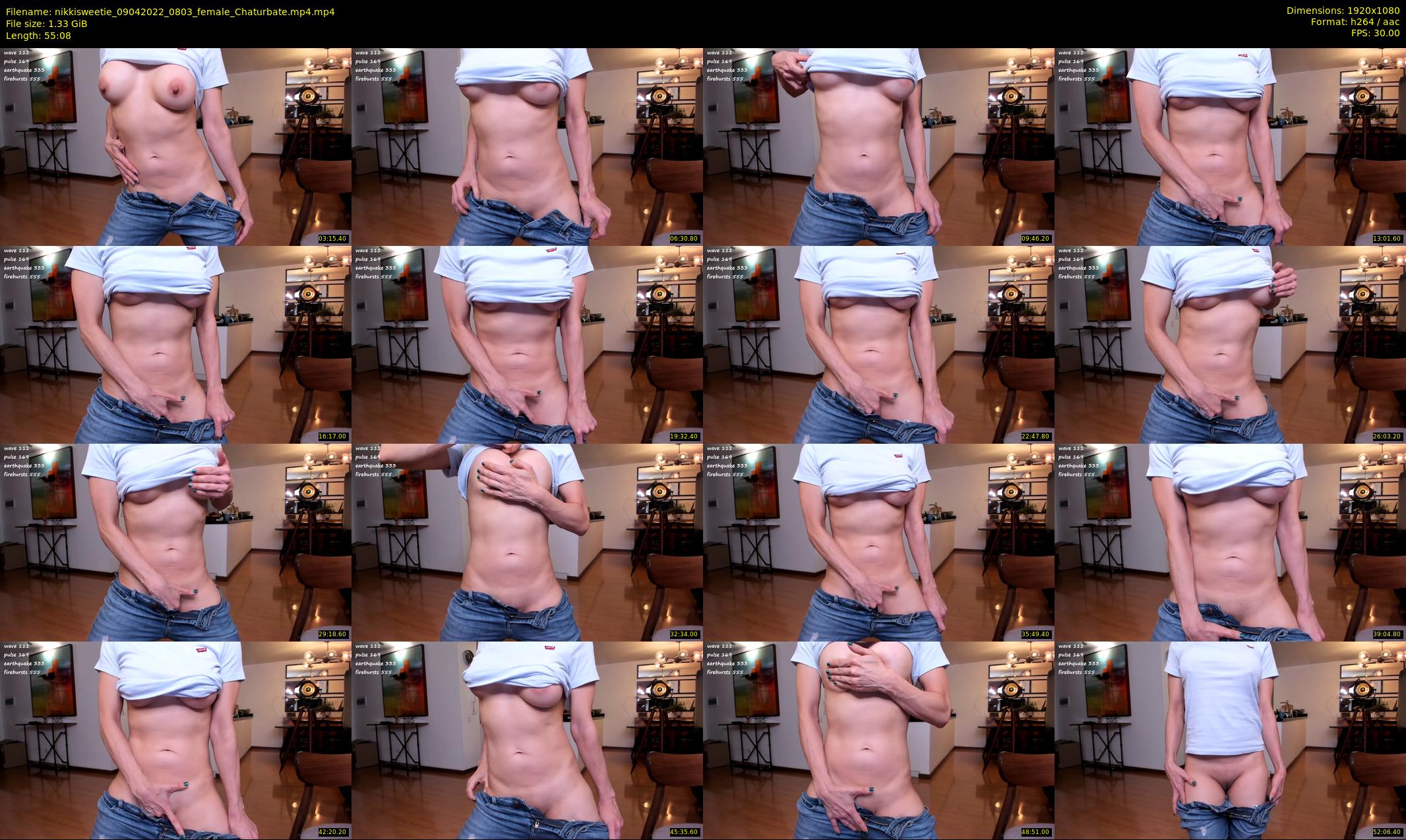 nikkisweetie — 56 minute Chaturbate female cam show recording, 1080p, Apr 9, 2022