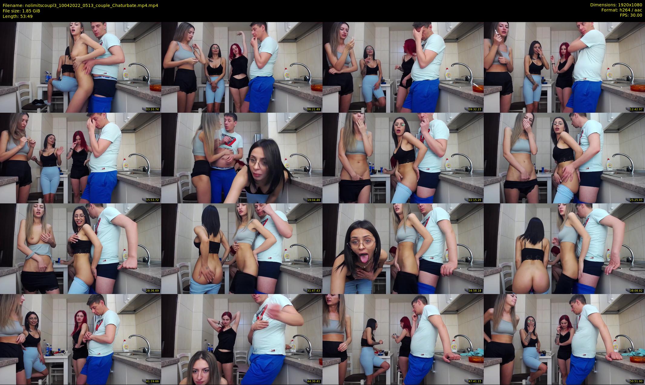 nolimitscoupl3 — 54 minute Chaturbate couple cam show recording, 1080p, Apr 10, 2022
