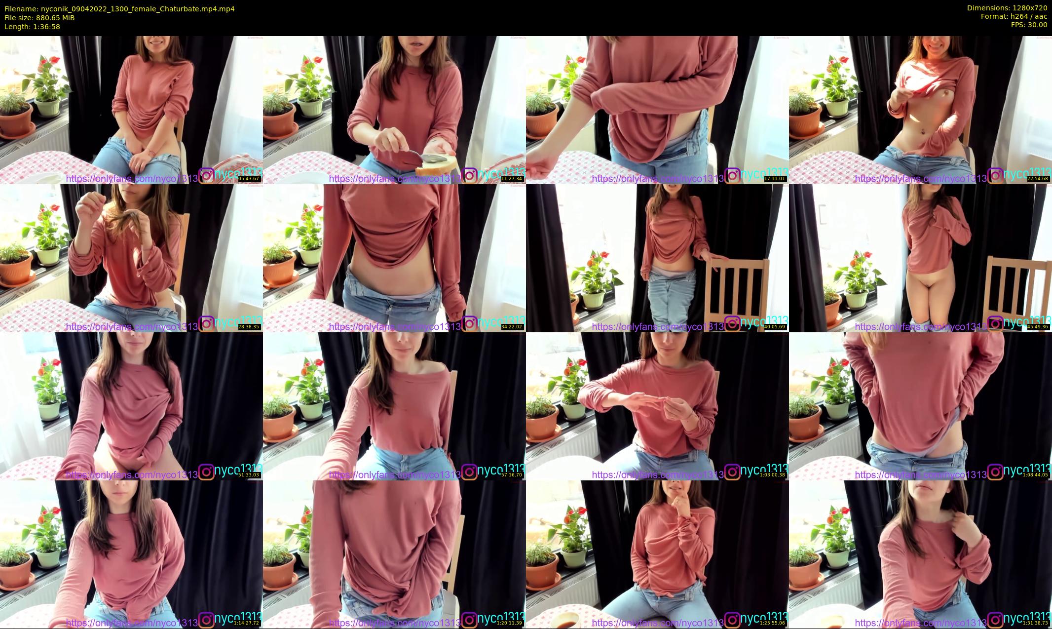 nyconik — 97 minute Chaturbate female cam show recording, 720p, Apr 9, 2022