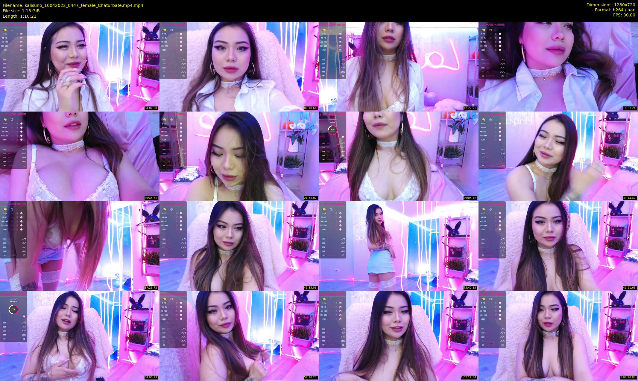 salisuno — 71 minute Chaturbate female cam show recording, 720p, Apr 10, 2022