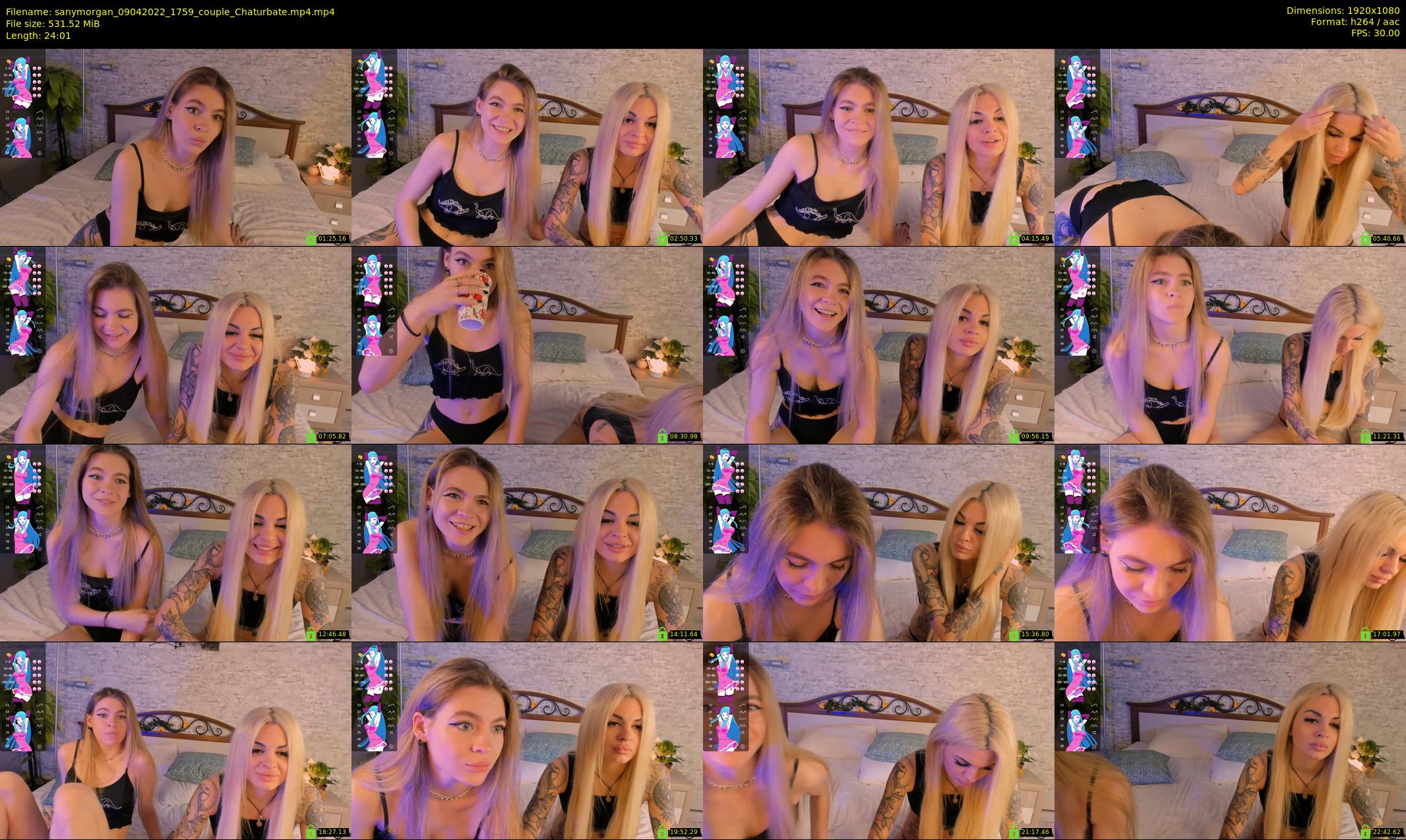 sanymorgan — 25 minute Chaturbate couple cam show recording, 1080p, Apr 9, 2022