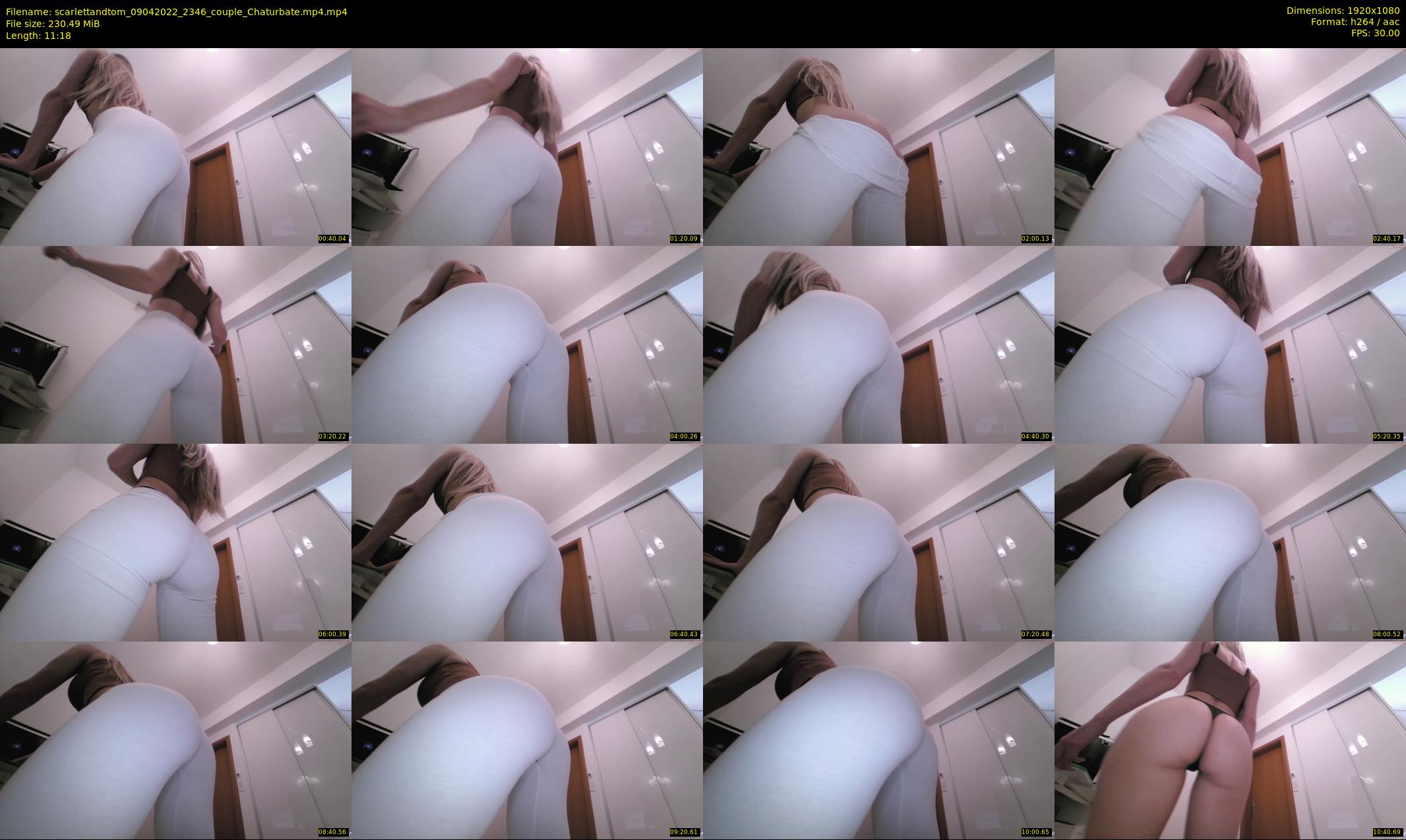 scarlettandtom — 12 minute Chaturbate couple cam show recording, 1080p, Apr 9, 2022
