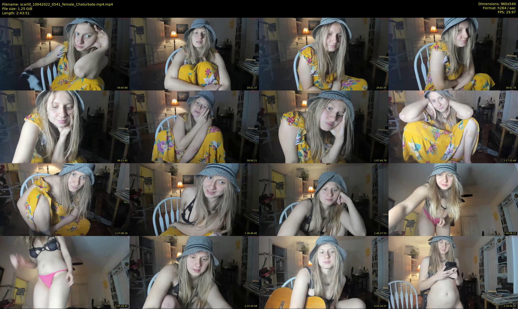 scartit — 164 minute Chaturbate female cam show recording, 480p, Apr 10, 2022