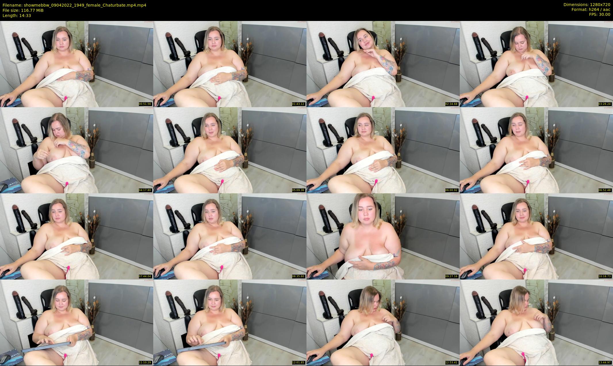 showmebbw — 15 minute Chaturbate female cam show recording, 720p, Apr 9, 2022