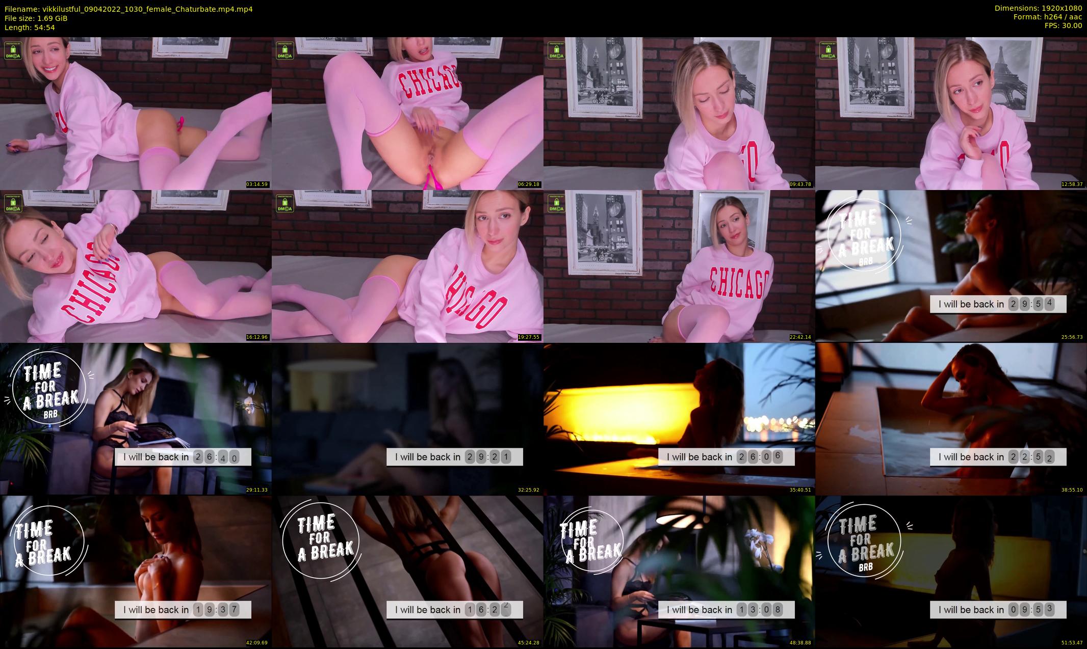 vikkilustful — 55 minute Chaturbate female cam show recording, 1080p, Apr 9, 2022