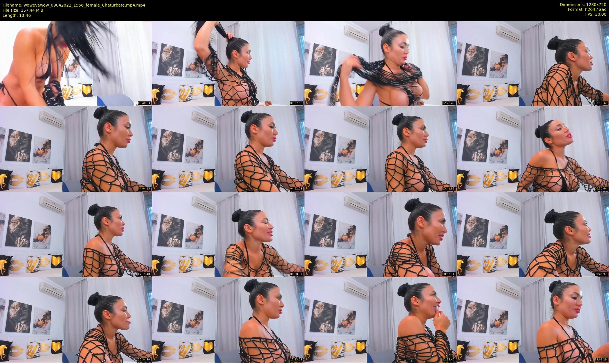 wowevawow — 14 minute Chaturbate female cam show recording, 720p, Apr 9, 2022