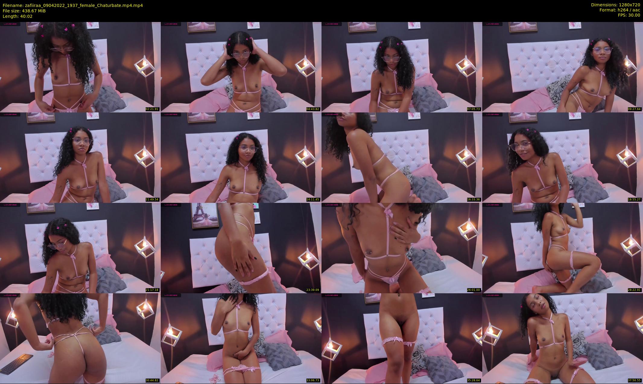 zafiiraa — 41 minute Chaturbate female cam show recording, 720p, Apr 9, 2022