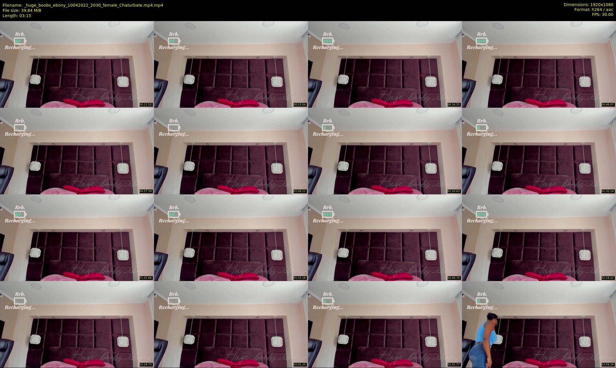 _huge_boobs_ebony — 4 minute Chaturbate female cam show recording, 1080p, Apr 10, 2022