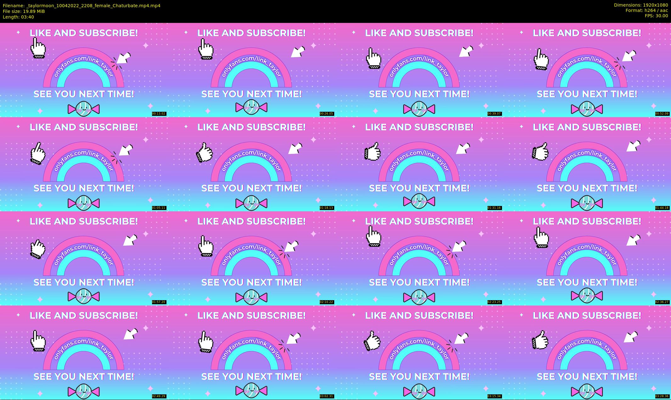 _taylormoon — 4 minute Chaturbate female cam show recording, 1080p, Apr 10, 2022