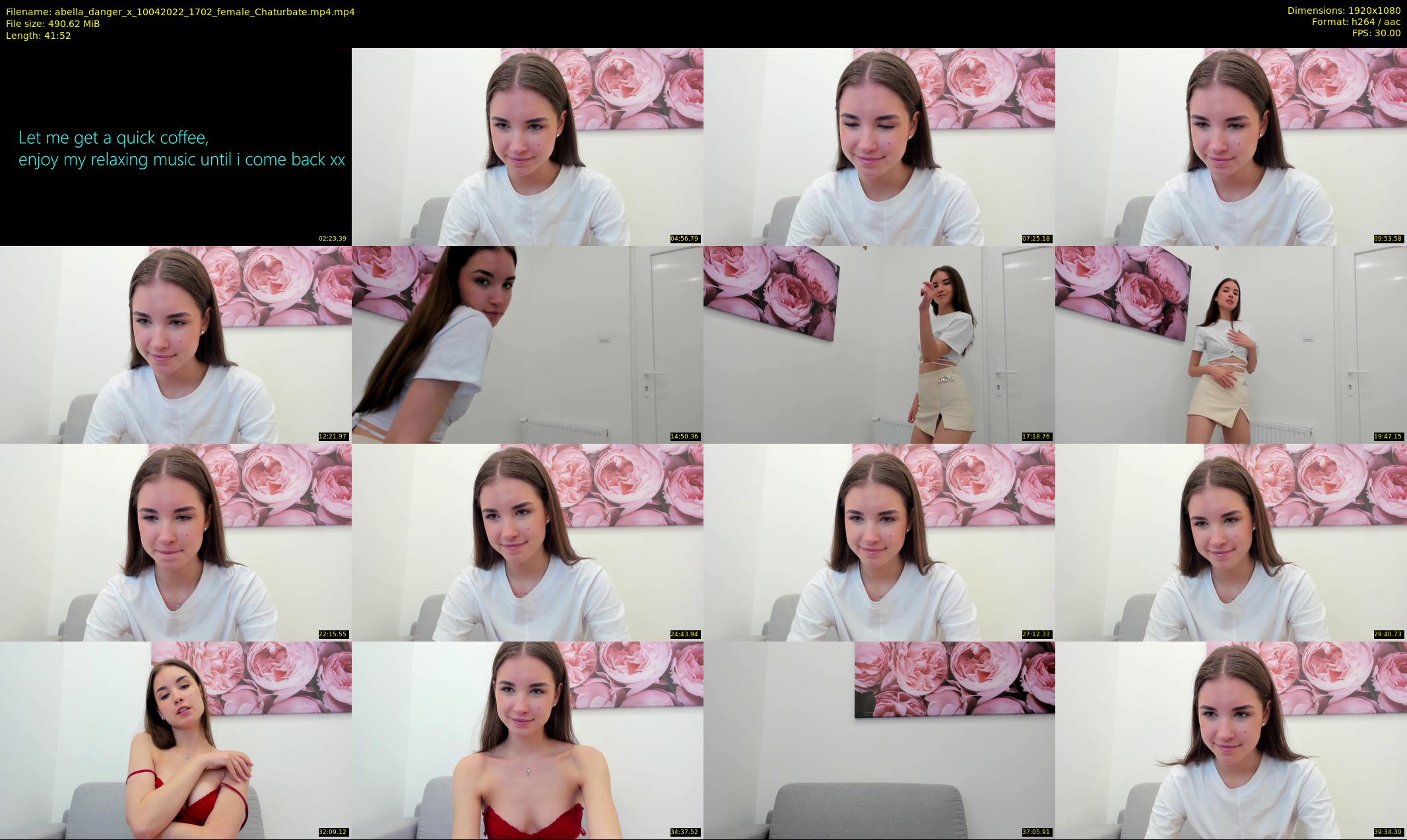 abella_danger_x — 42 minute Chaturbate female cam show recording, 1080p, Apr 10, 2022