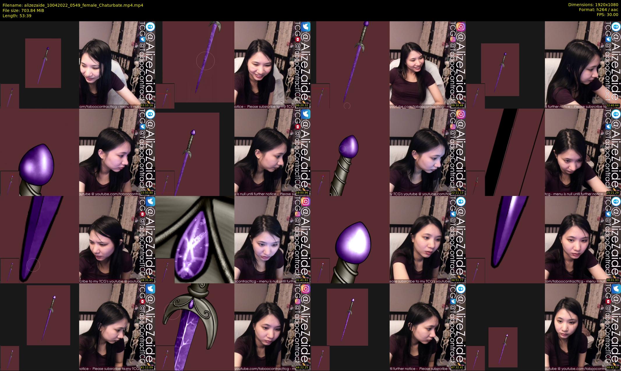alizezaide — 54 minute Chaturbate female cam show recording, 1080p, Apr 10, 2022
