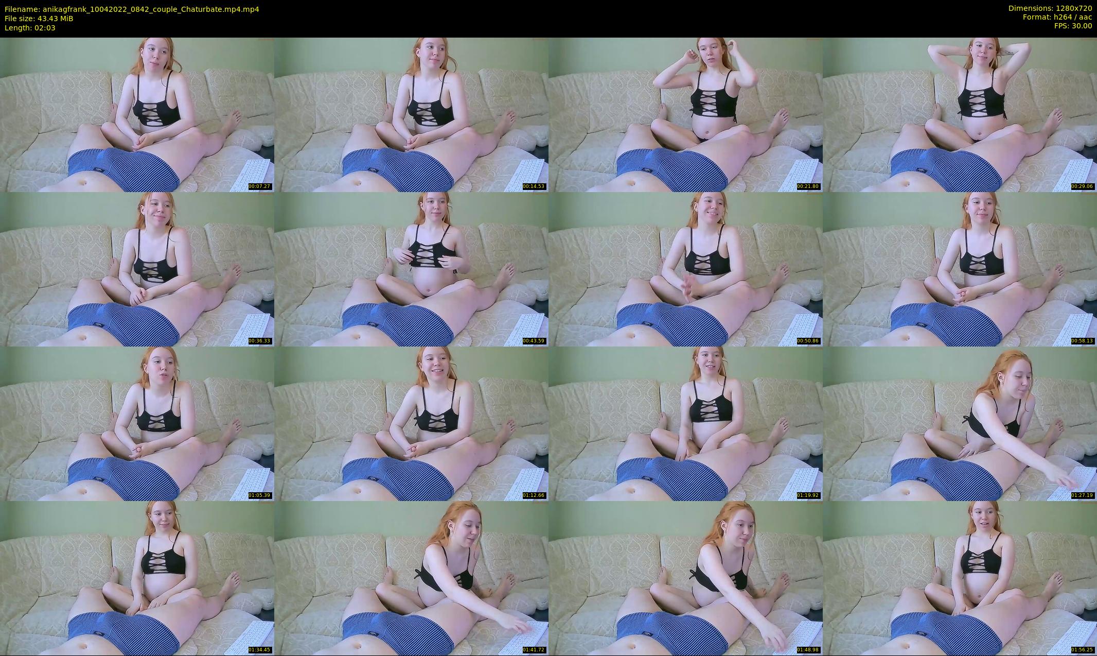 anikagfrank — 3 minute Chaturbate couple cam show recording, 720p, Apr 10, 2022