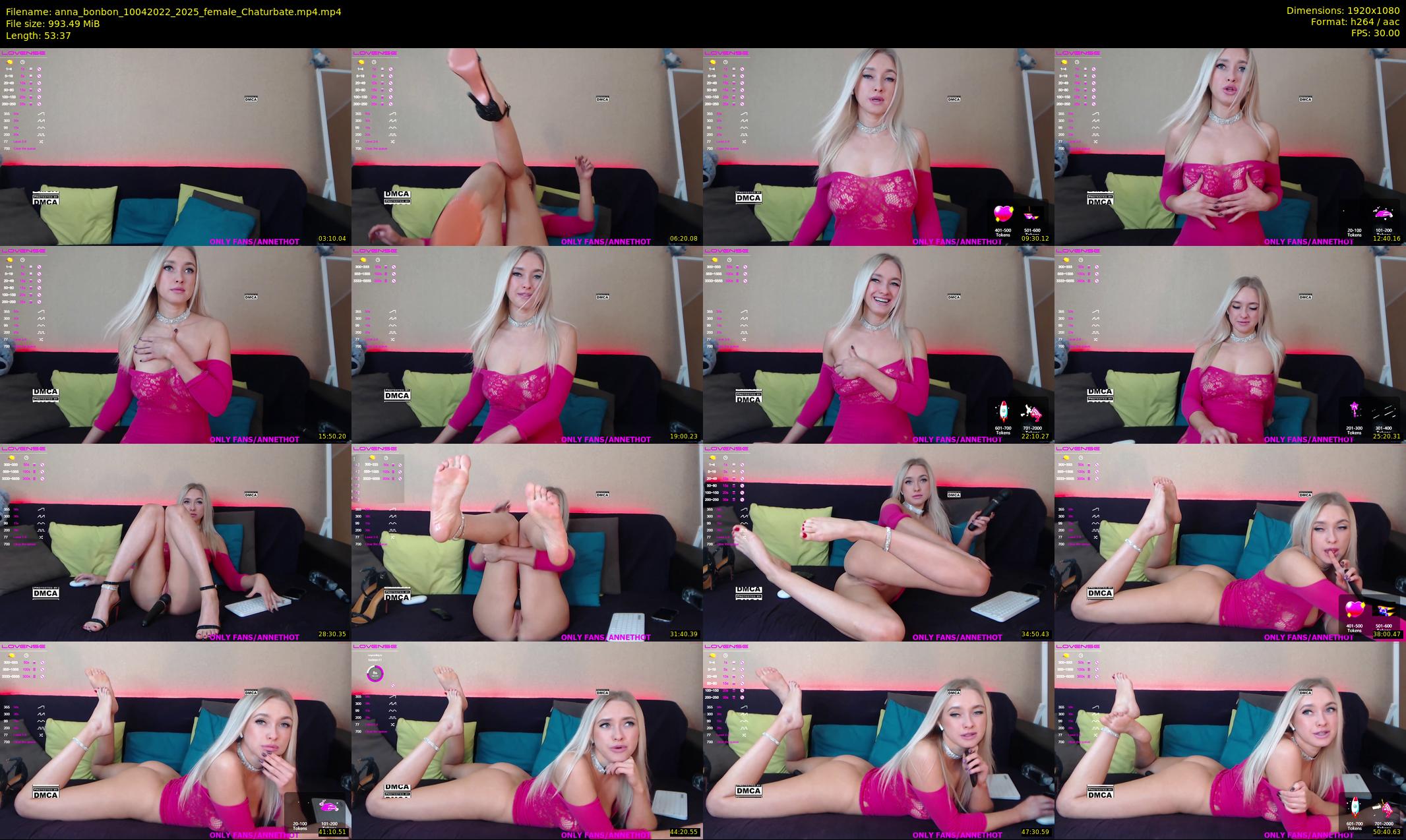 anna_bonbon — 54 minute Chaturbate female cam show recording, 1080p, Apr 10, 2022