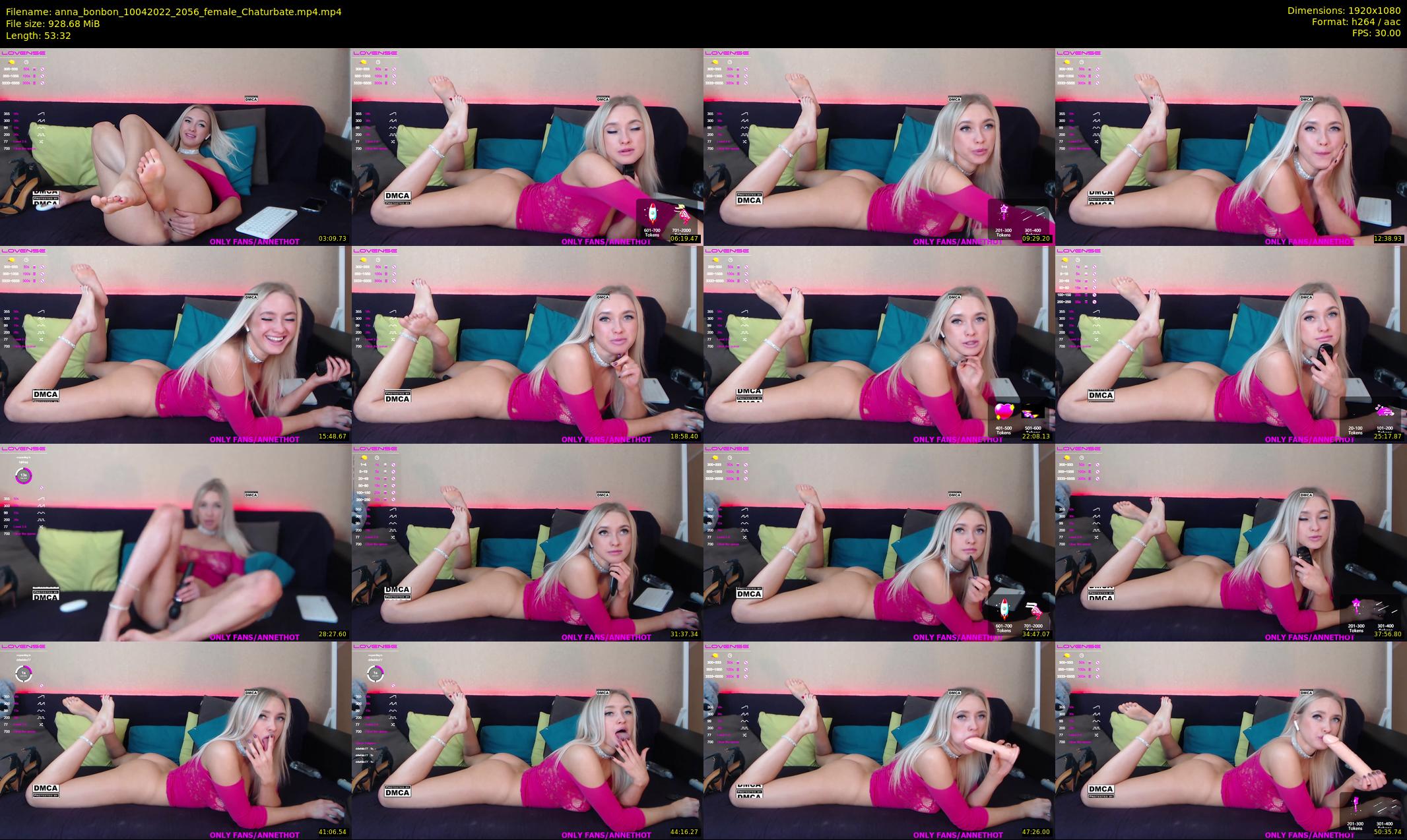 anna_bonbon — 54 minute Chaturbate female cam show recording, 1080p, Apr 10, 2022