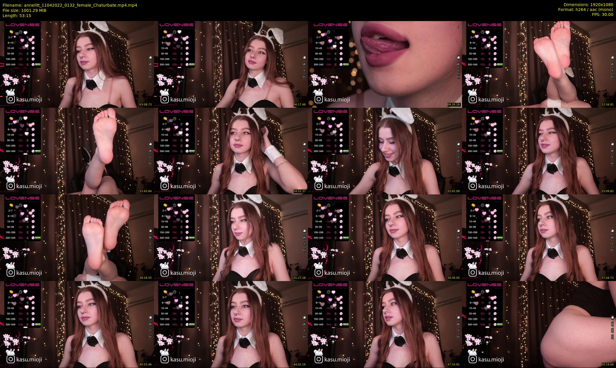 annelitt — 54 minute Chaturbate female cam show recording, 1080p, Apr 11, 2022