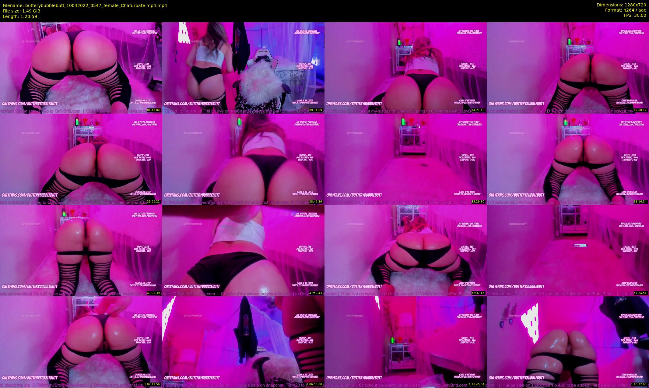 butterybubblebutt — 81 minute Chaturbate couple cam show recording, 720p, Apr 10, 2022