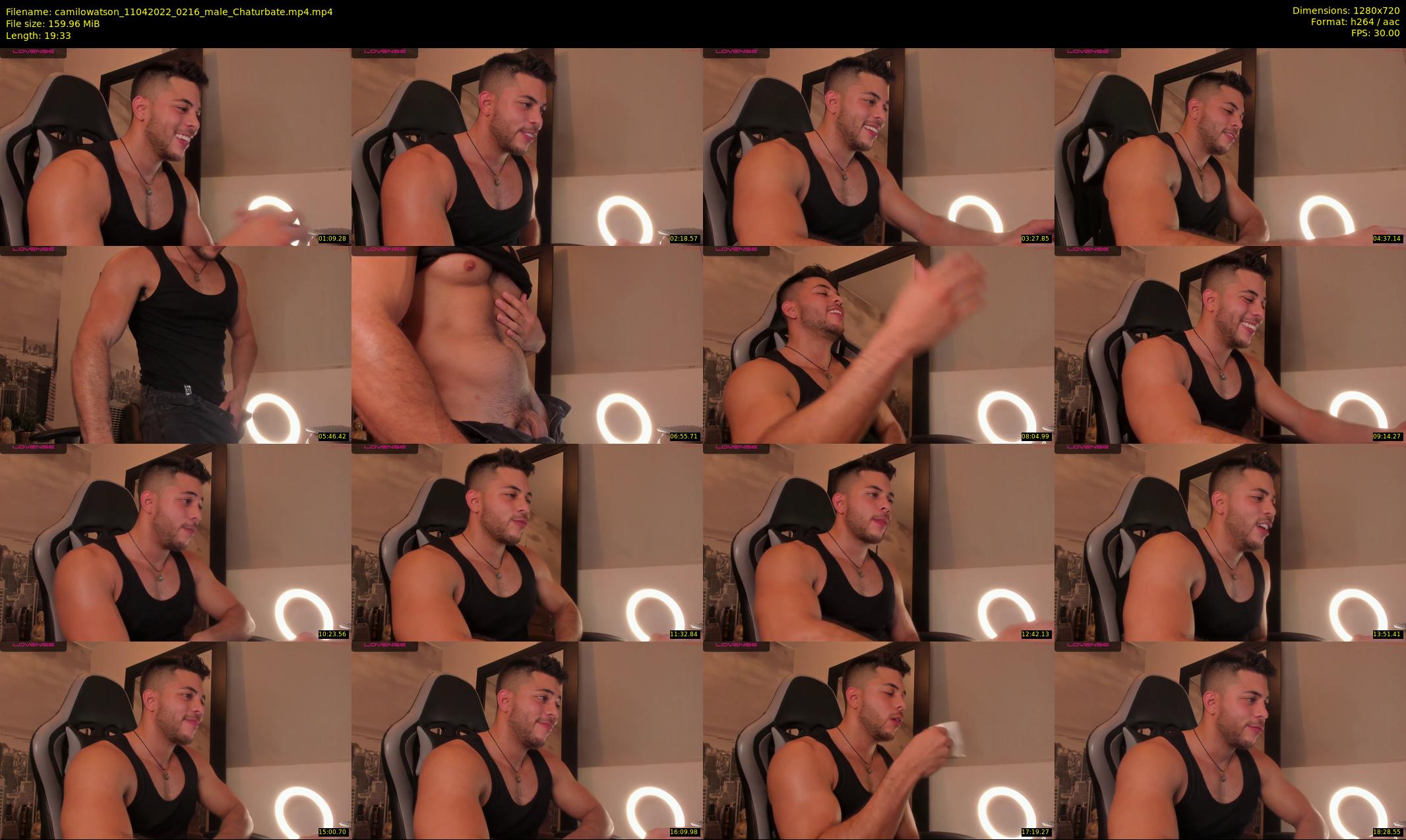 camilowatson — 20 minute Chaturbate male cam show recording, 720p, Apr 11, 2022