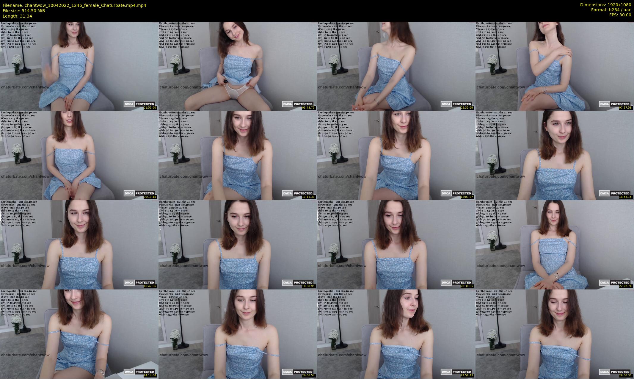 chantwow — 32 minute Chaturbate female cam show recording, 1080p, Apr 10, 2022