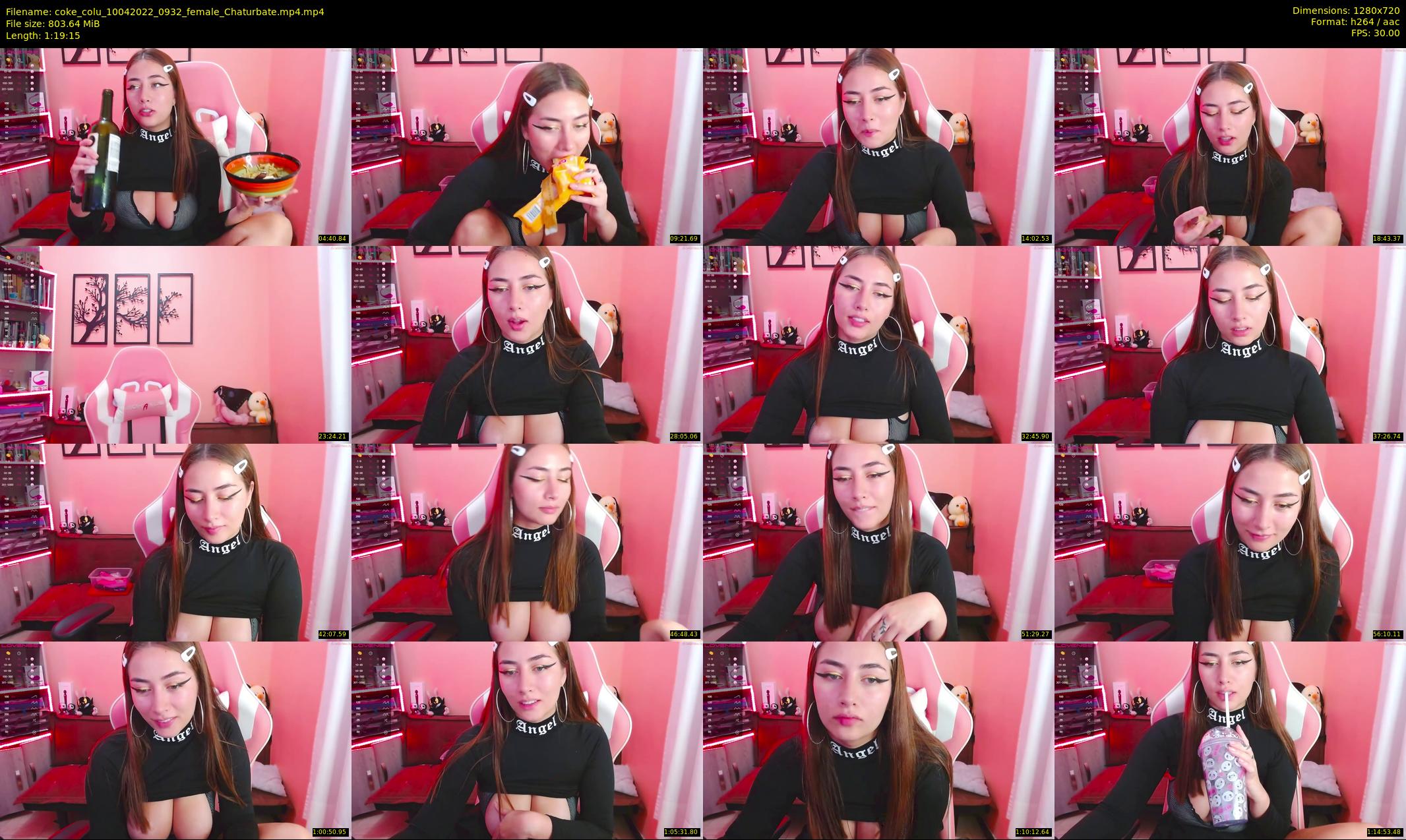 coke_colu — 80 minute Chaturbate female cam show recording, 720p, Apr 10, 2022