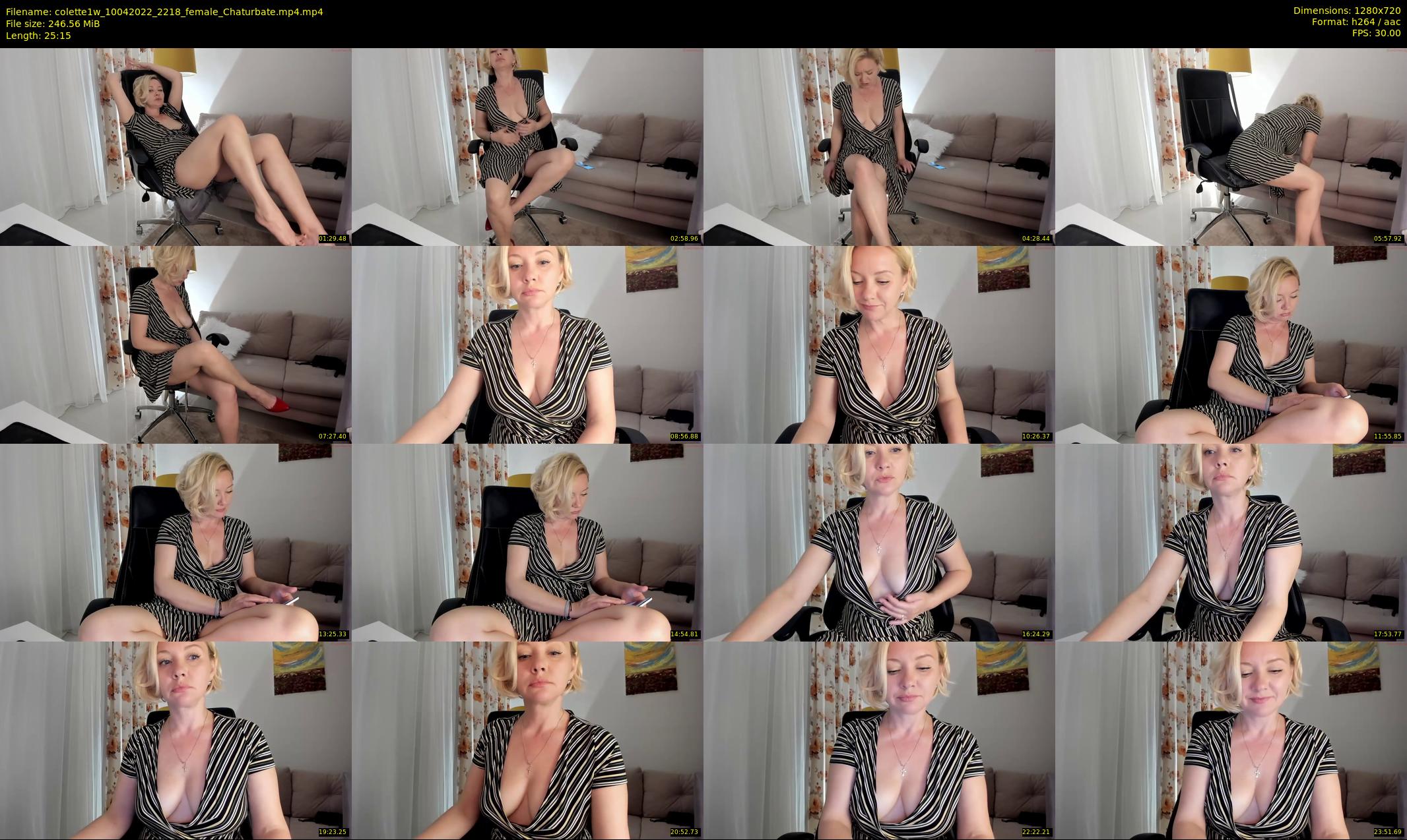 colette1w — 26 minute Chaturbate female cam show recording, 720p, Apr 10, 2022