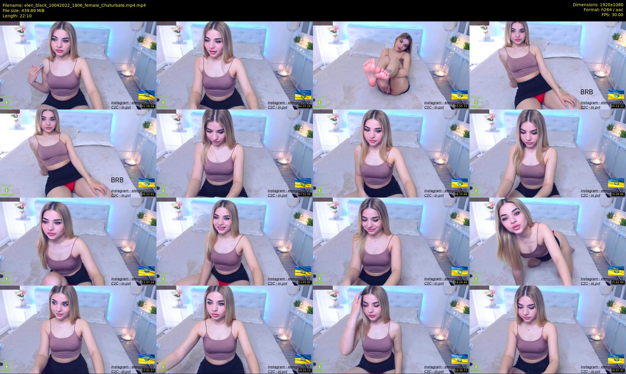 elen_black — 23 minute Chaturbate female cam show recording, 1080p, Apr 10, 2022