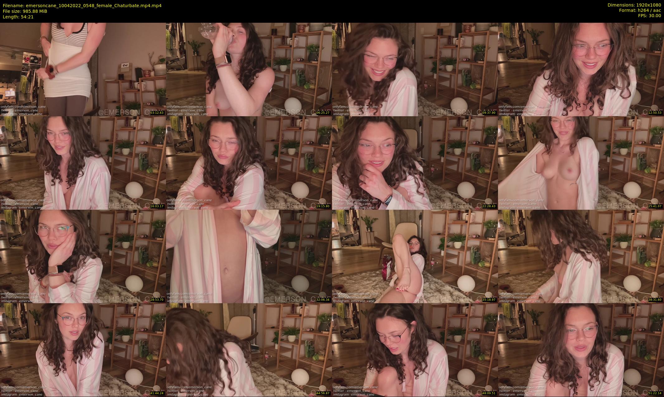 emersoncane — 55 minute Chaturbate female cam show recording, 1080p, Apr 10, 2022