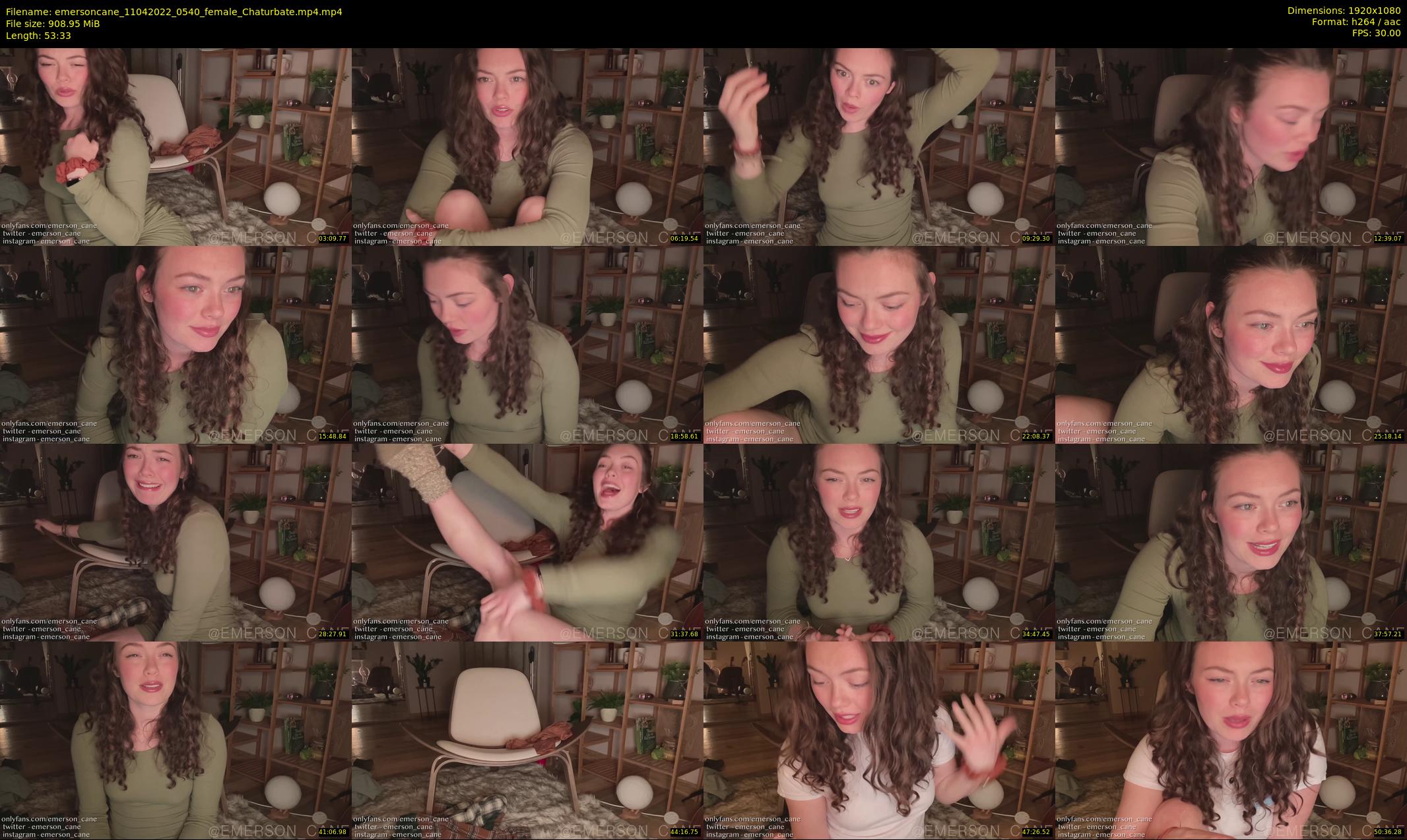 emersoncane — 54 minute Chaturbate female cam show recording, 1080p, Apr 11, 2022