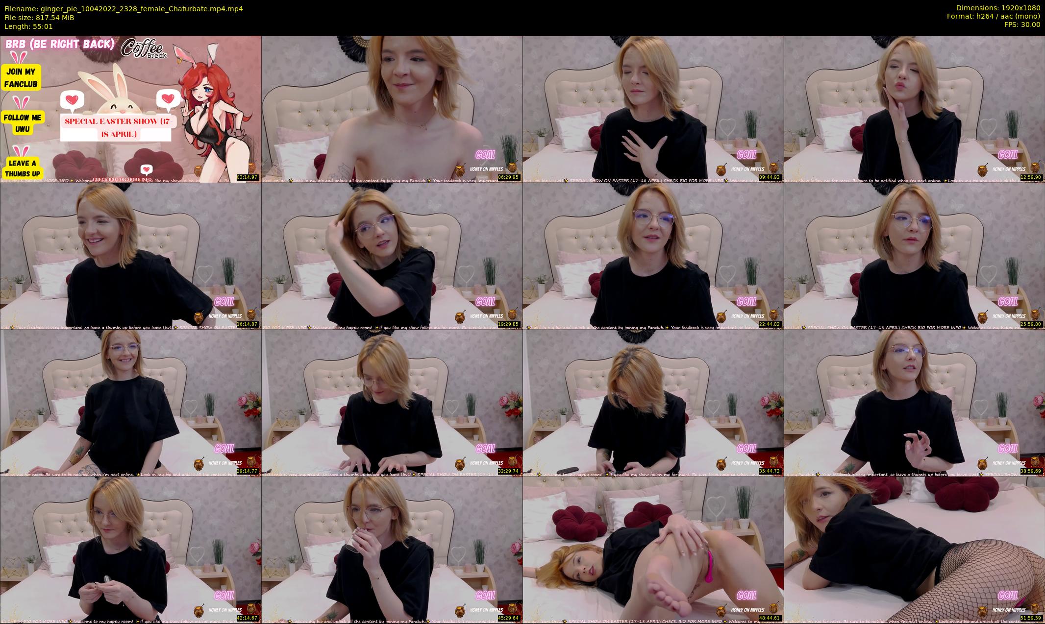 ginger_pie — 56 minute Chaturbate female cam show recording, 1080p, Apr 10, 2022