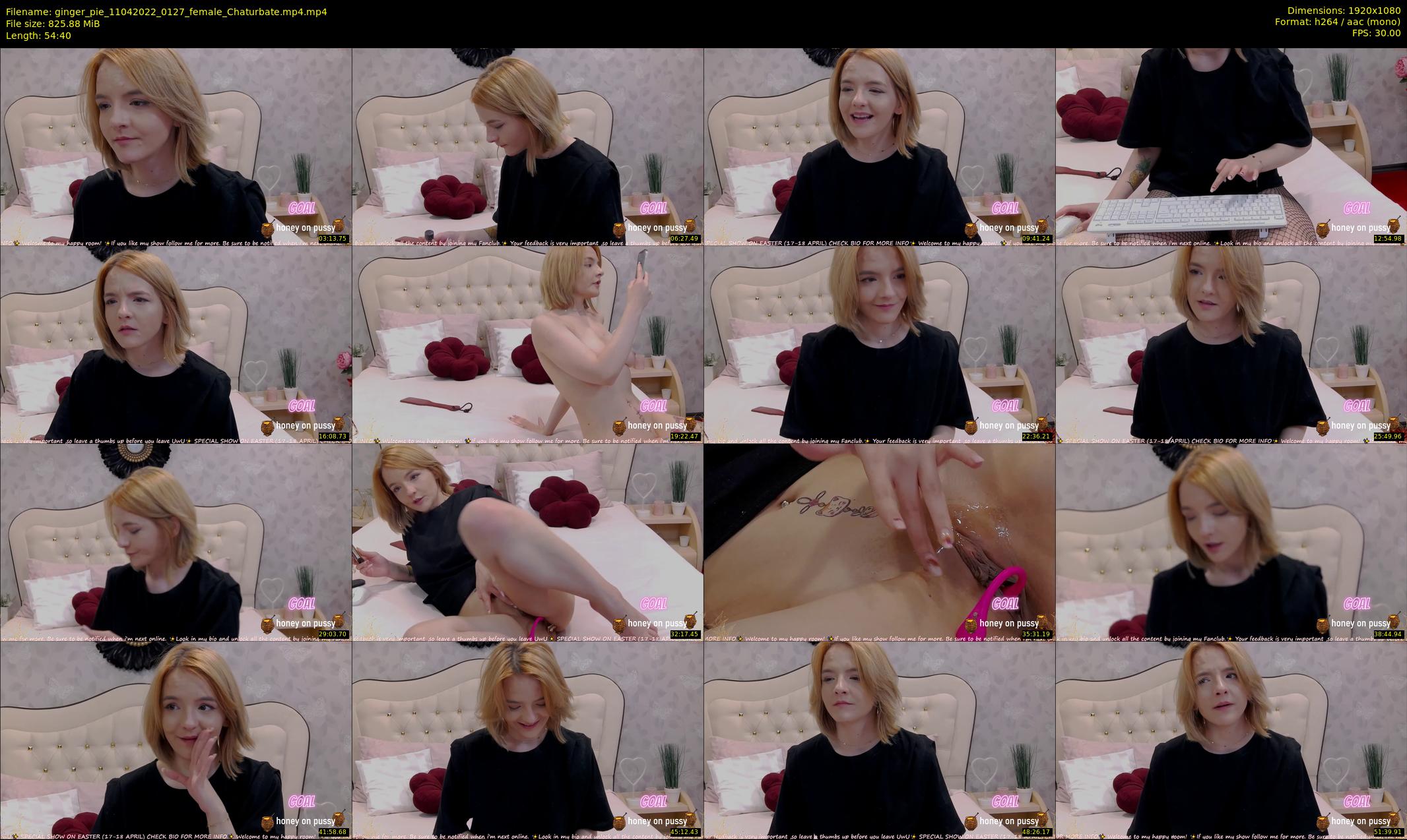 ginger_pie — 55 minute Chaturbate female cam show recording, 1080p, Apr 11, 2022