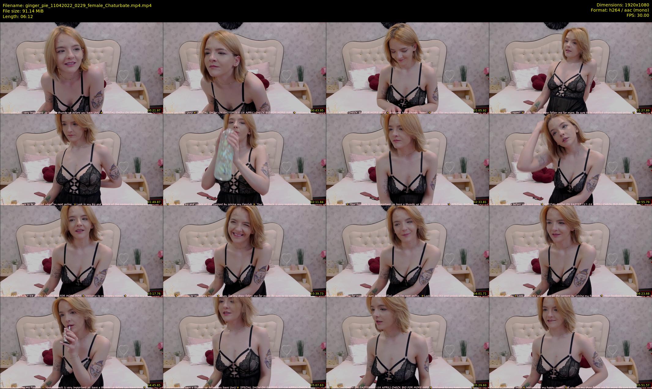 ginger_pie — 7 minute Chaturbate female cam show recording, 1080p, Apr 11, 2022