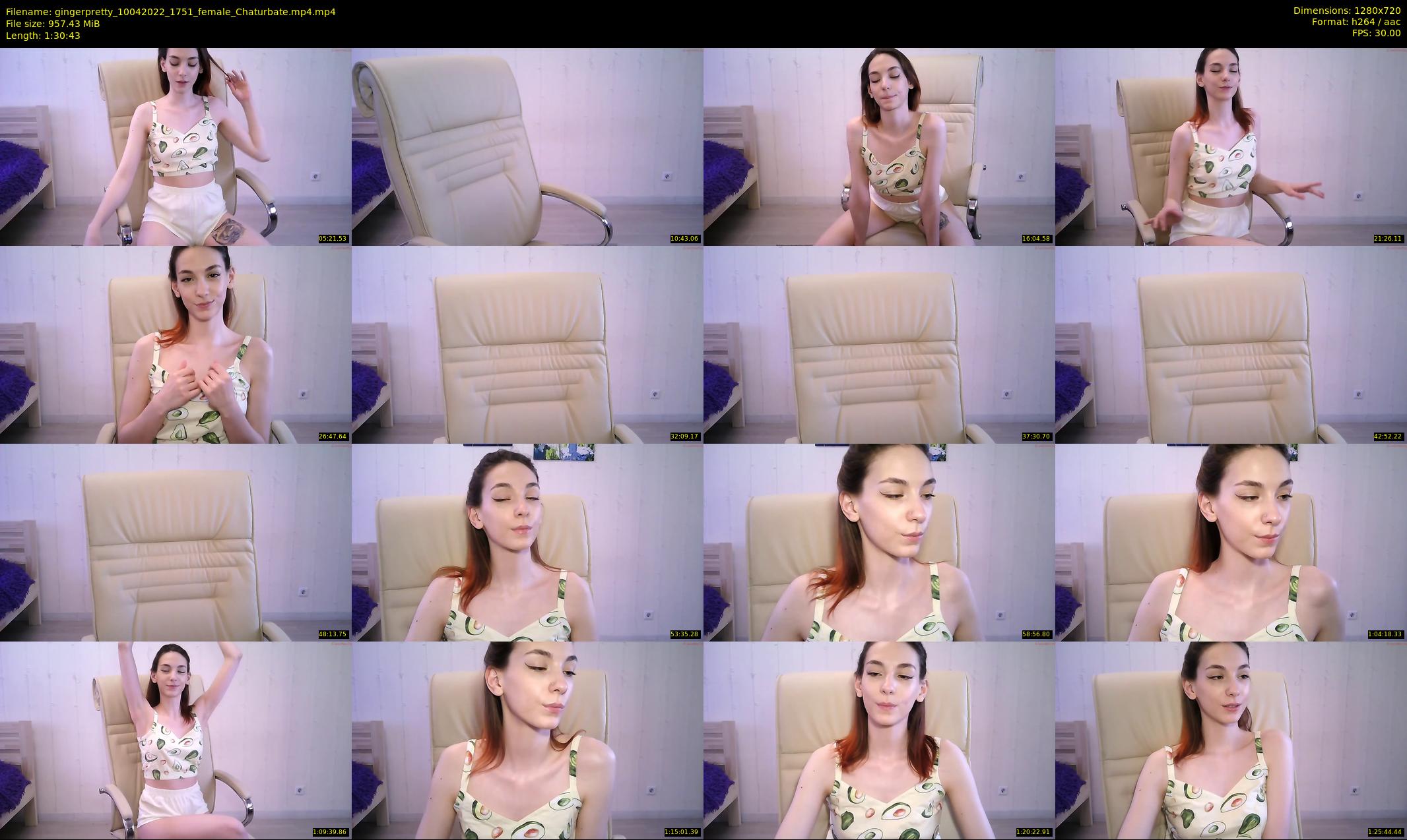 gingerpretty — 91 minute Chaturbate female cam show recording, 720p, Apr 10, 2022