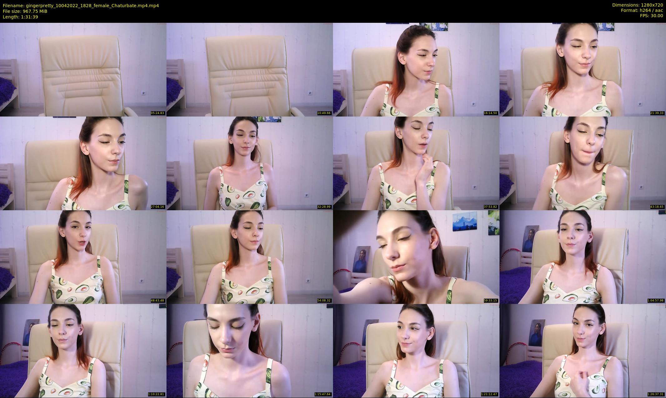gingerpretty — 92 minute Chaturbate female cam show recording, 720p, Apr 10, 2022