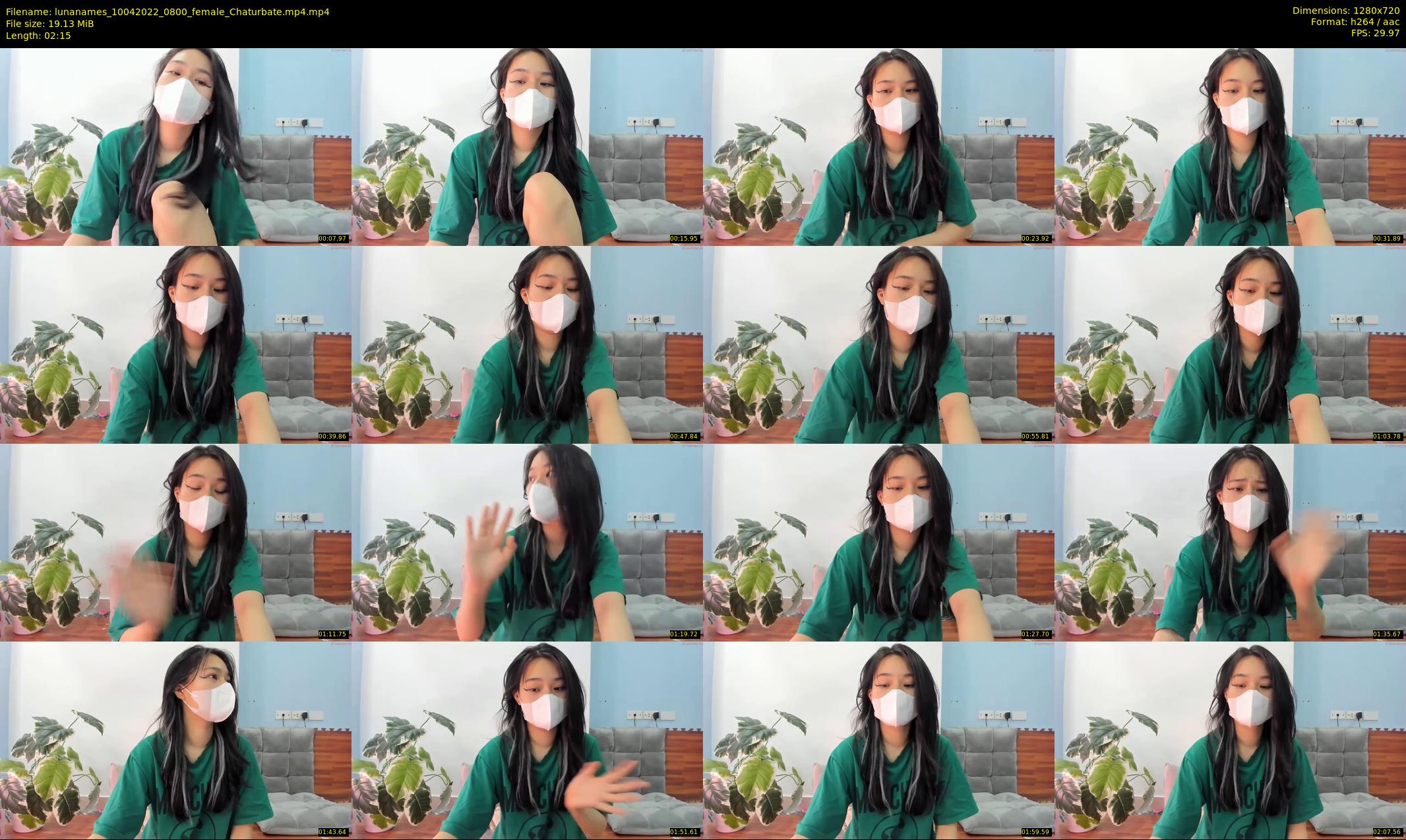 lunanames — 3 minute Chaturbate female cam show recording, 720p, Apr 10, 2022