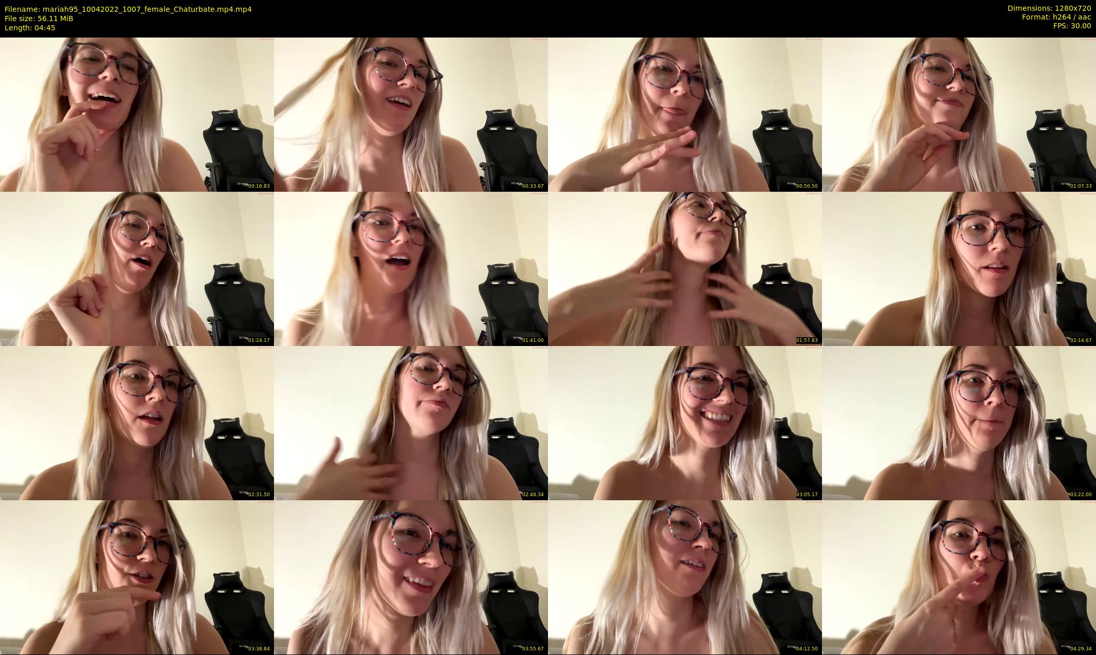 mariah95 — 5 minute Chaturbate female cam show recording, 720p, Apr 10, 2022