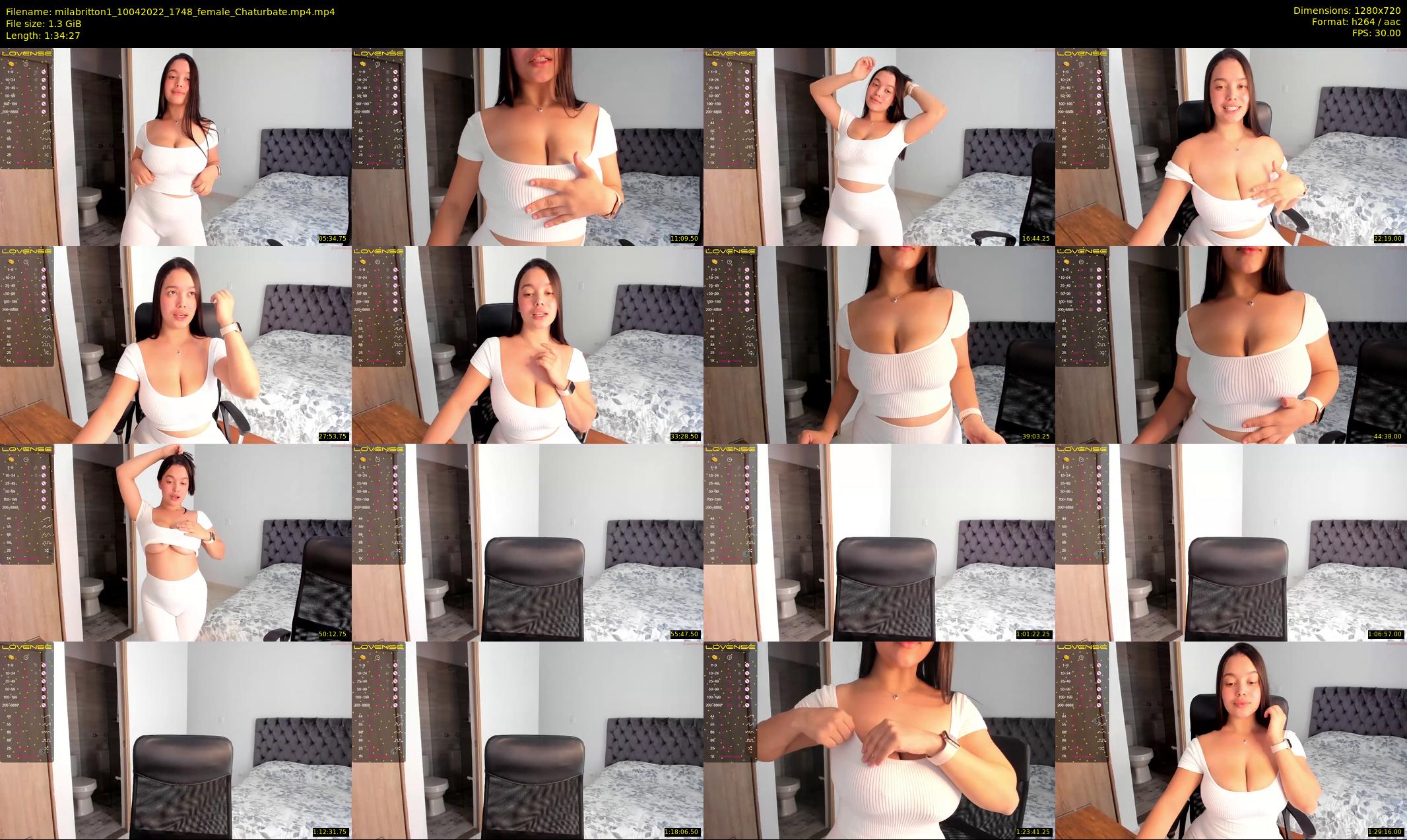 milabritton1 — 95 minute Chaturbate female cam show recording, 720p, Apr 10, 2022