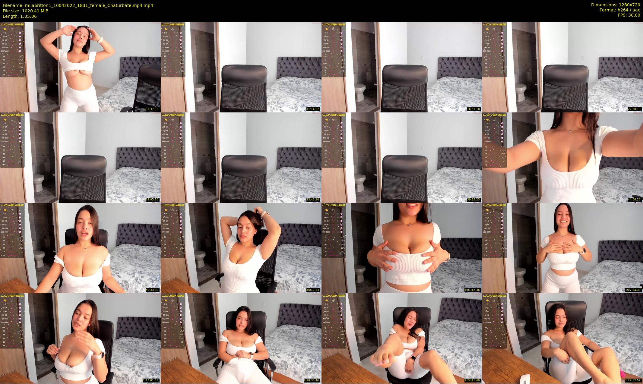 milabritton1 — 96 minute Chaturbate female cam show recording, 720p, Apr 10, 2022