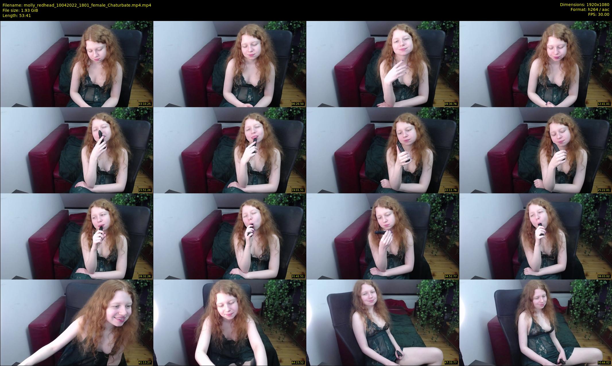 molly_redhead — 54 minute Chaturbate female cam show recording, 1080p, Apr 10, 2022