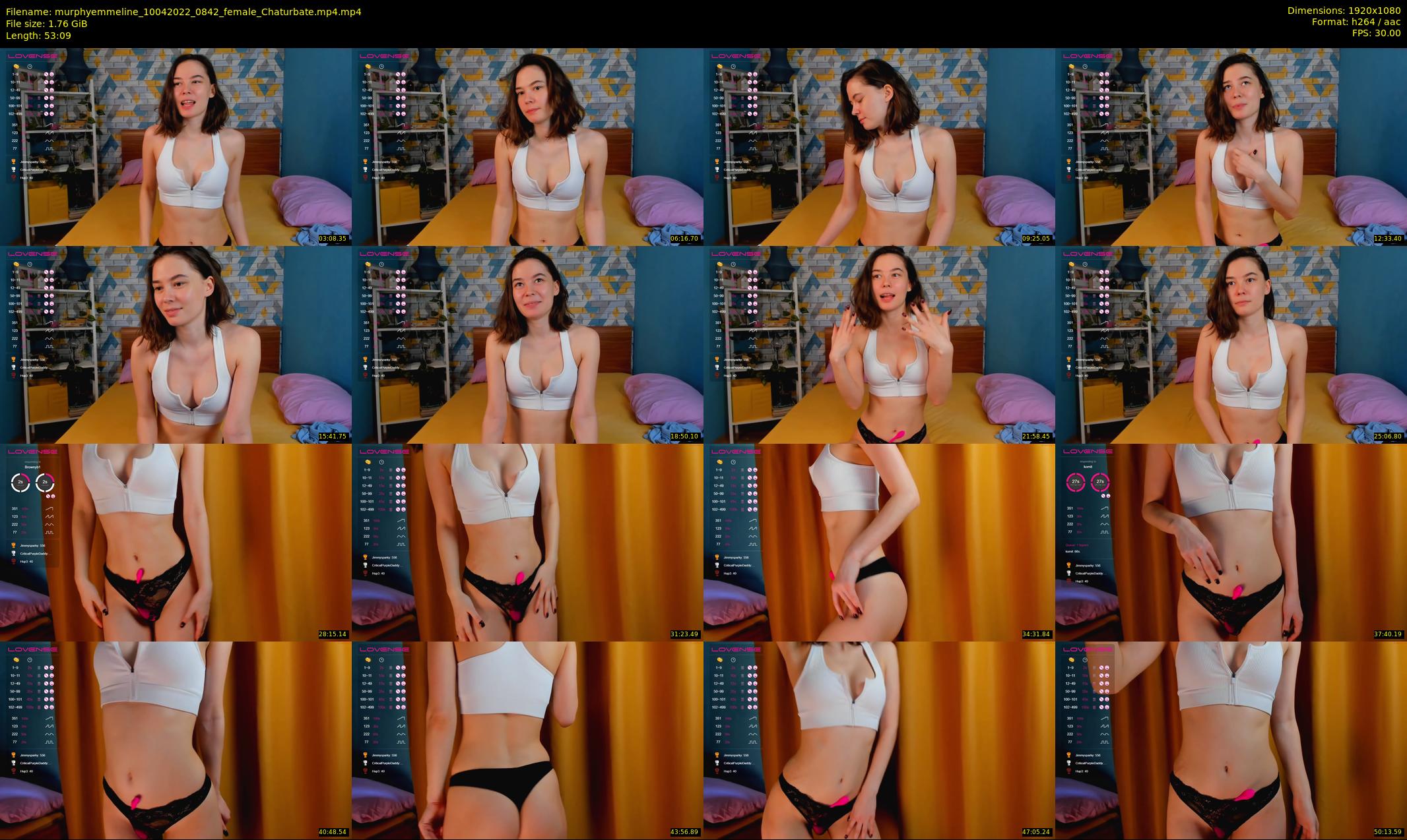 murphyemmeline — 54 minute Chaturbate female cam show recording, 1080p, Apr 10, 2022