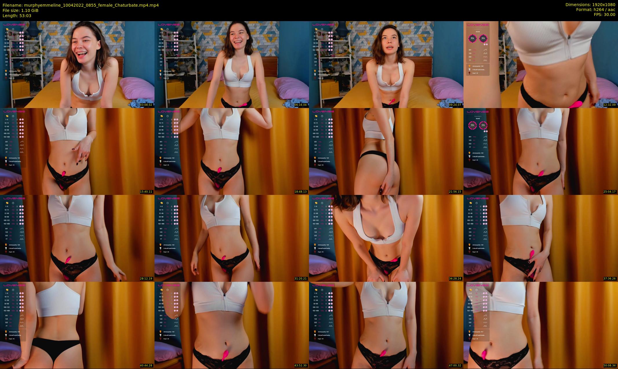 murphyemmeline — 54 minute Chaturbate female cam show recording, 1080p, Apr 10, 2022