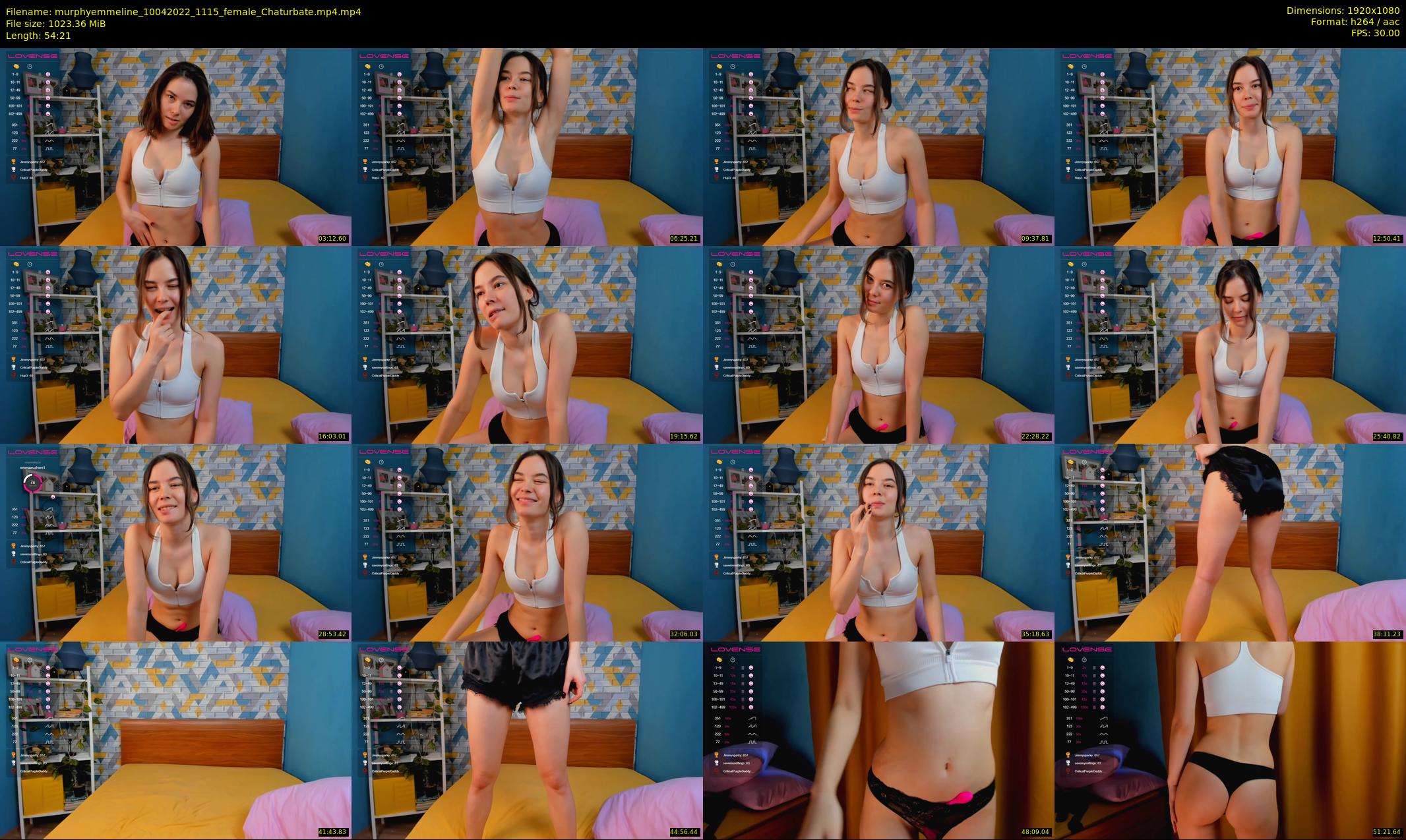 murphyemmeline — 55 minute Chaturbate female cam show recording, 1080p, Apr 10, 2022