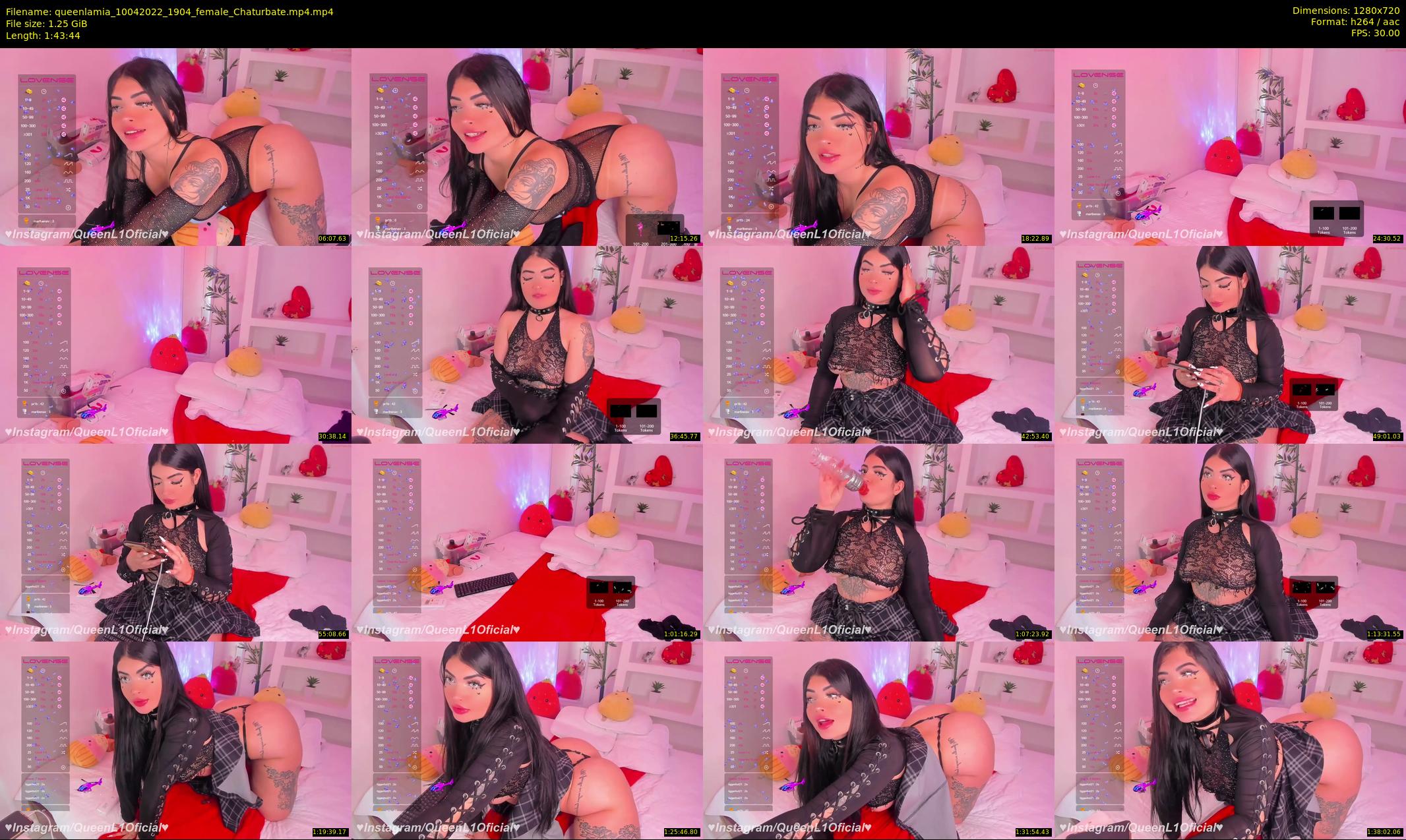 queenlamia — 104 minute Chaturbate female cam show recording, 720p, Apr 10, 2022