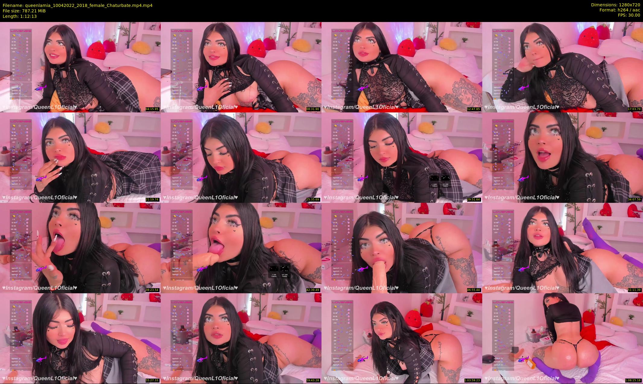 queenlamia — 73 minute Chaturbate female cam show recording, 720p, Apr 10, 2022