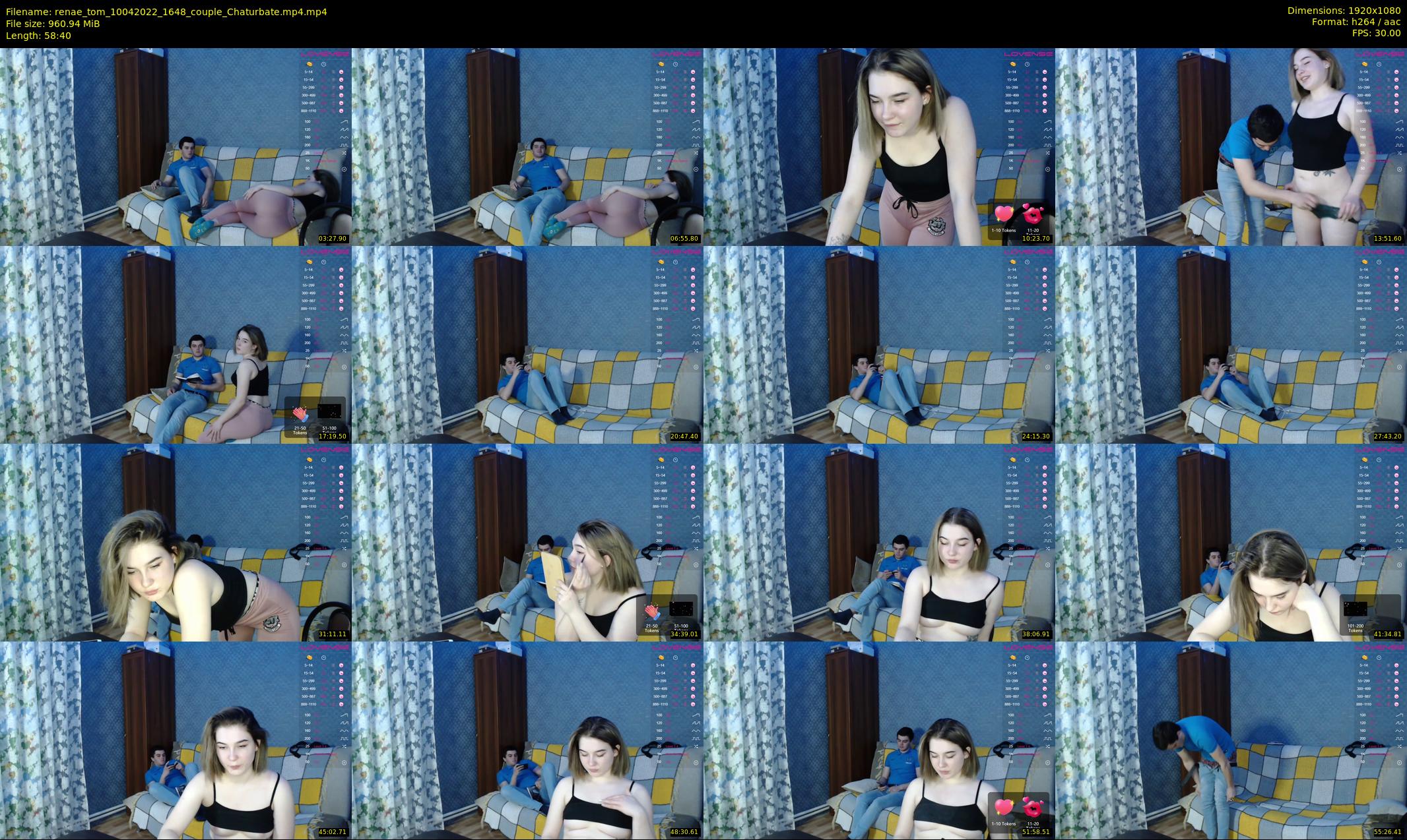 renae_tom — 59 minute Chaturbate couple cam show recording, 1080p, Apr 10, 2022