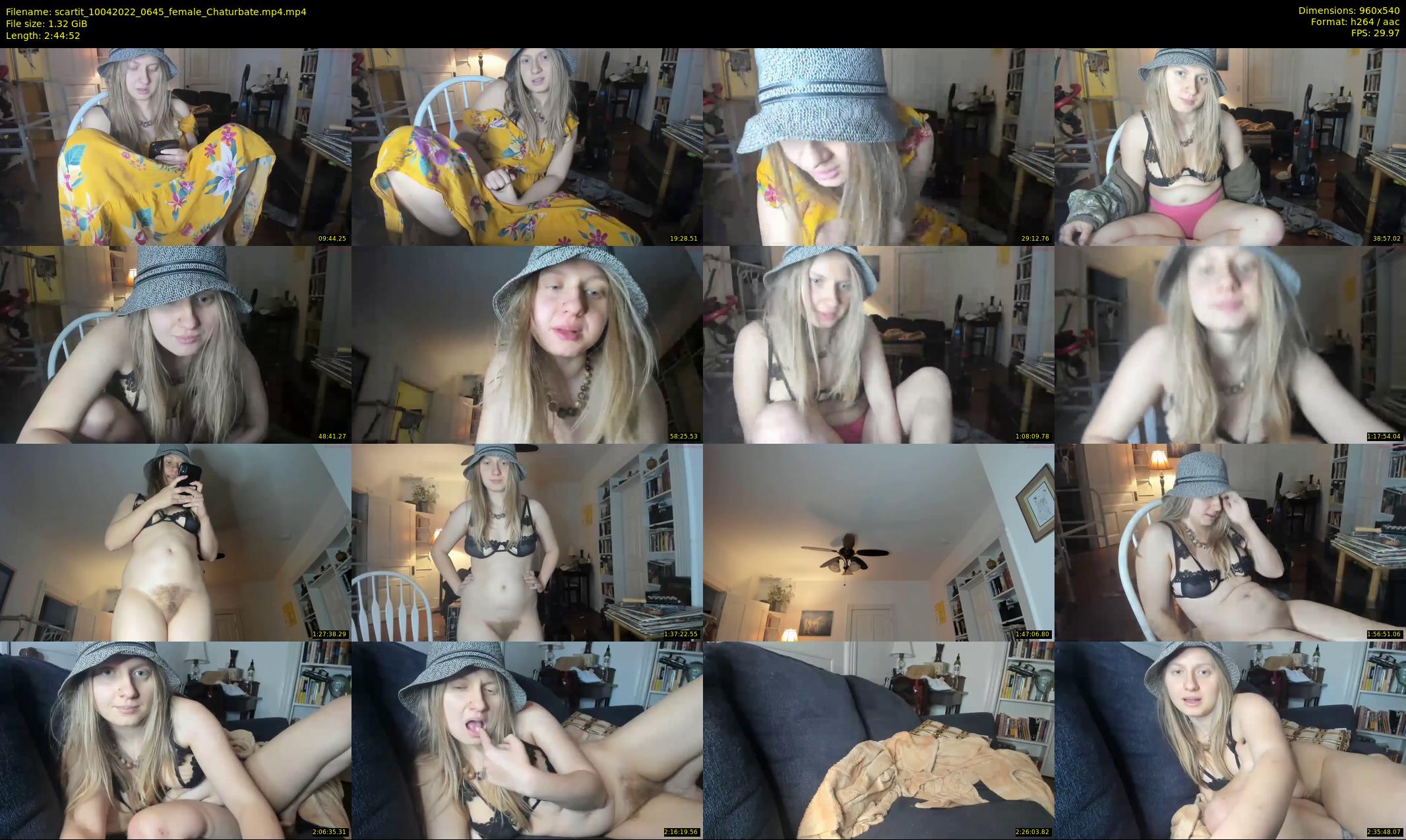 scartit — 165 minute Chaturbate female cam show recording, 480p, Apr 10, 2022