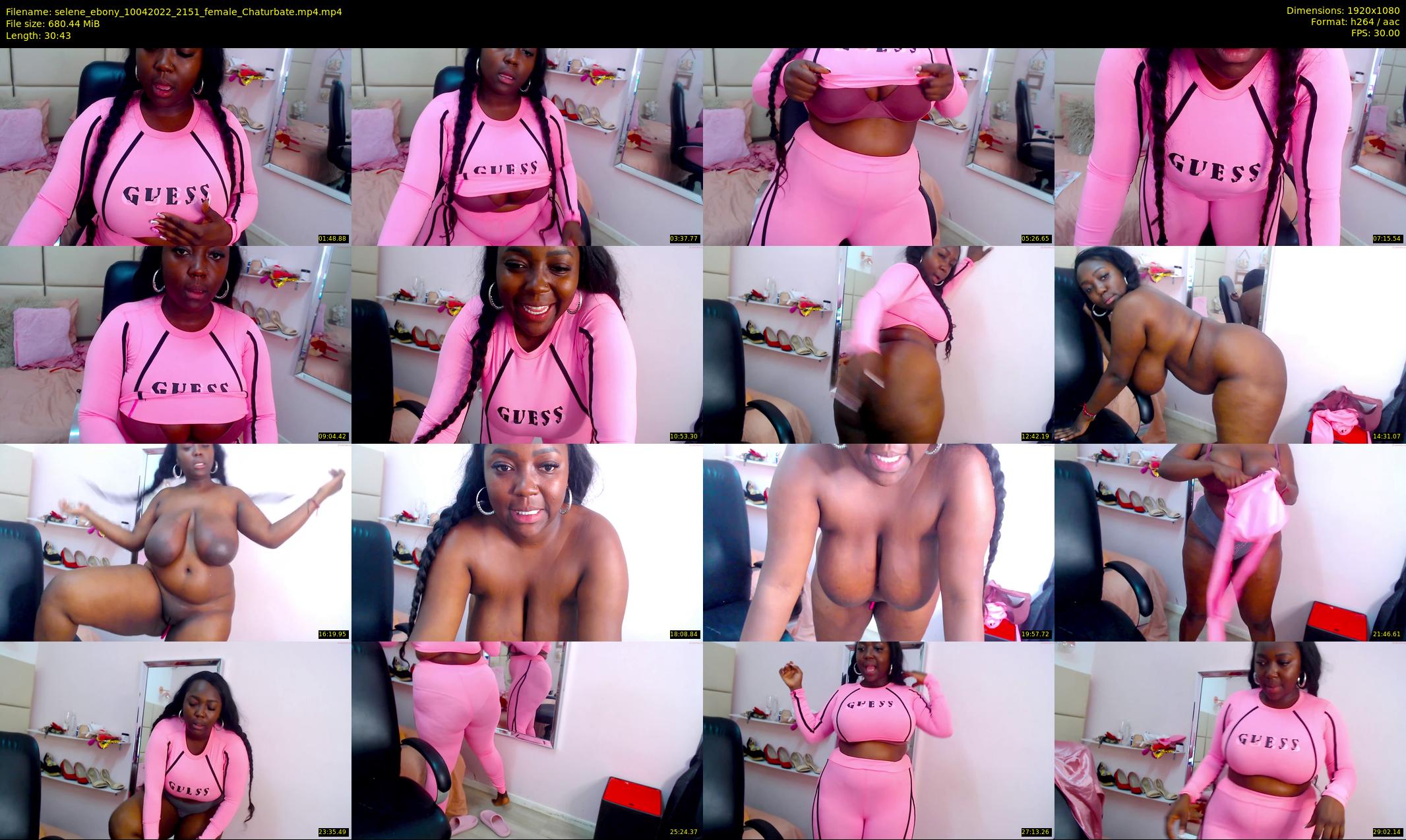 selene_ebony — 31 minute Chaturbate female cam show recording, 1080p, Apr 10, 2022