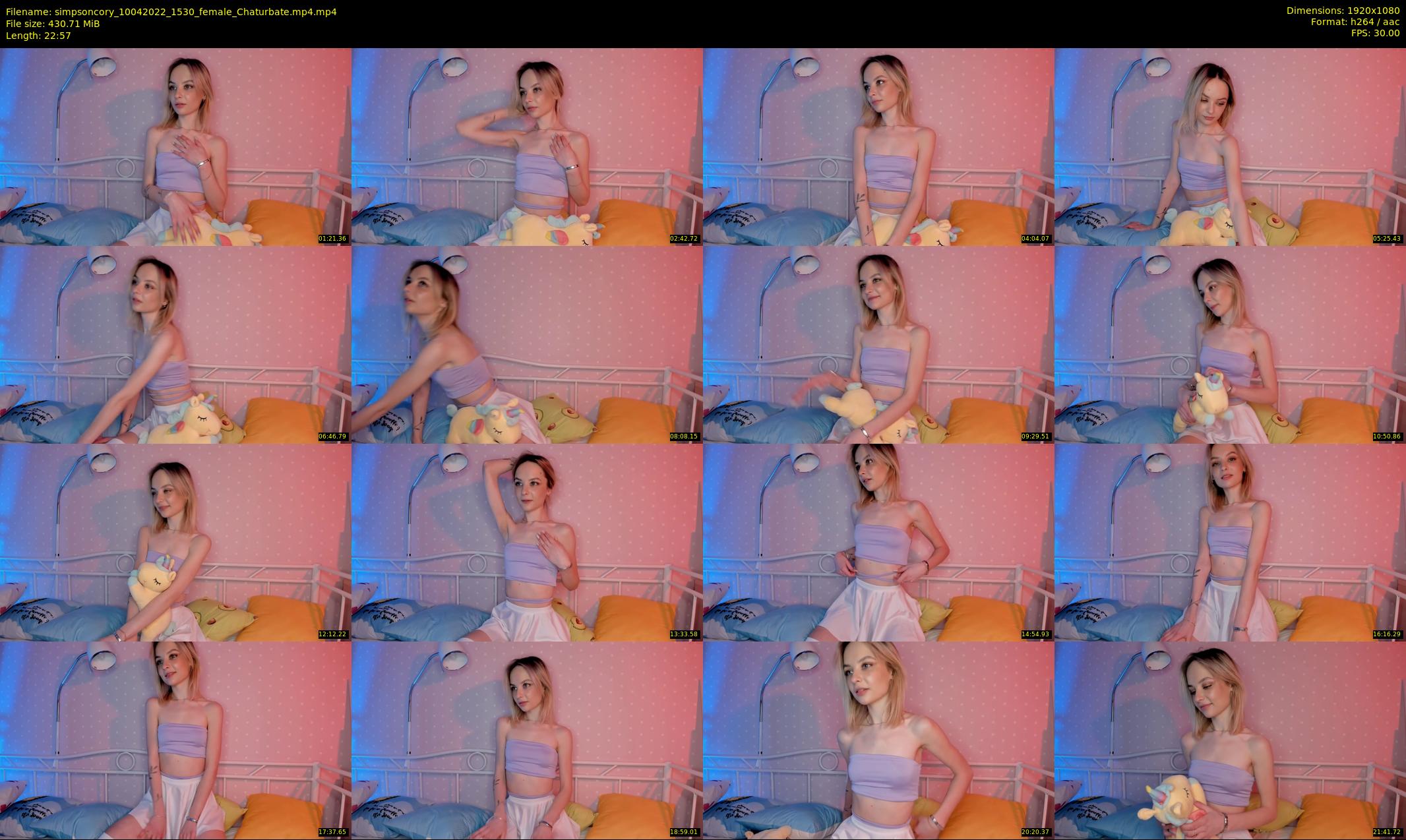 simpsoncory — 23 minute Chaturbate female cam show recording, 1080p, Apr 10, 2022